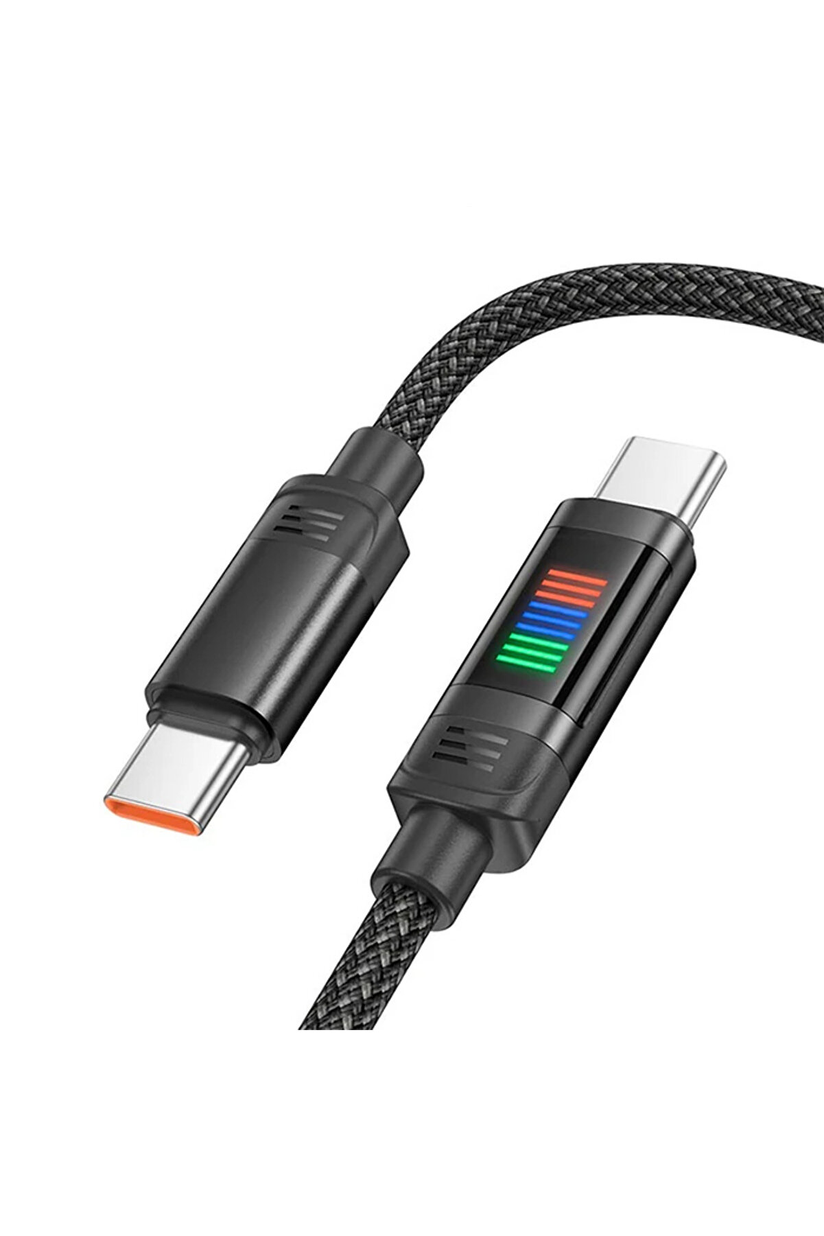 Hoco U126 Lantern 100W Type-C To Type-C Hızlı Data Ve Şarj Kablosu-(1903) - Dropx8793-5664