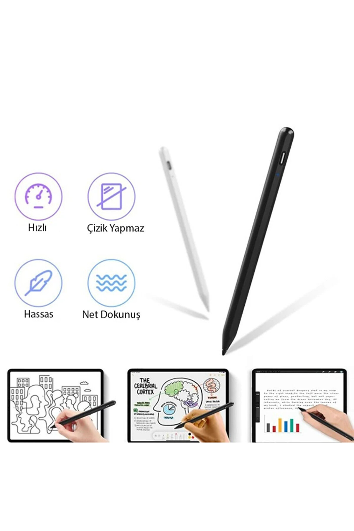 Ally Xpen-3İ İpad(2018-2025) Akti̇f Manyeti̇k Kapasi̇ti̇f Kalem-(5775) - Gms6793-4286