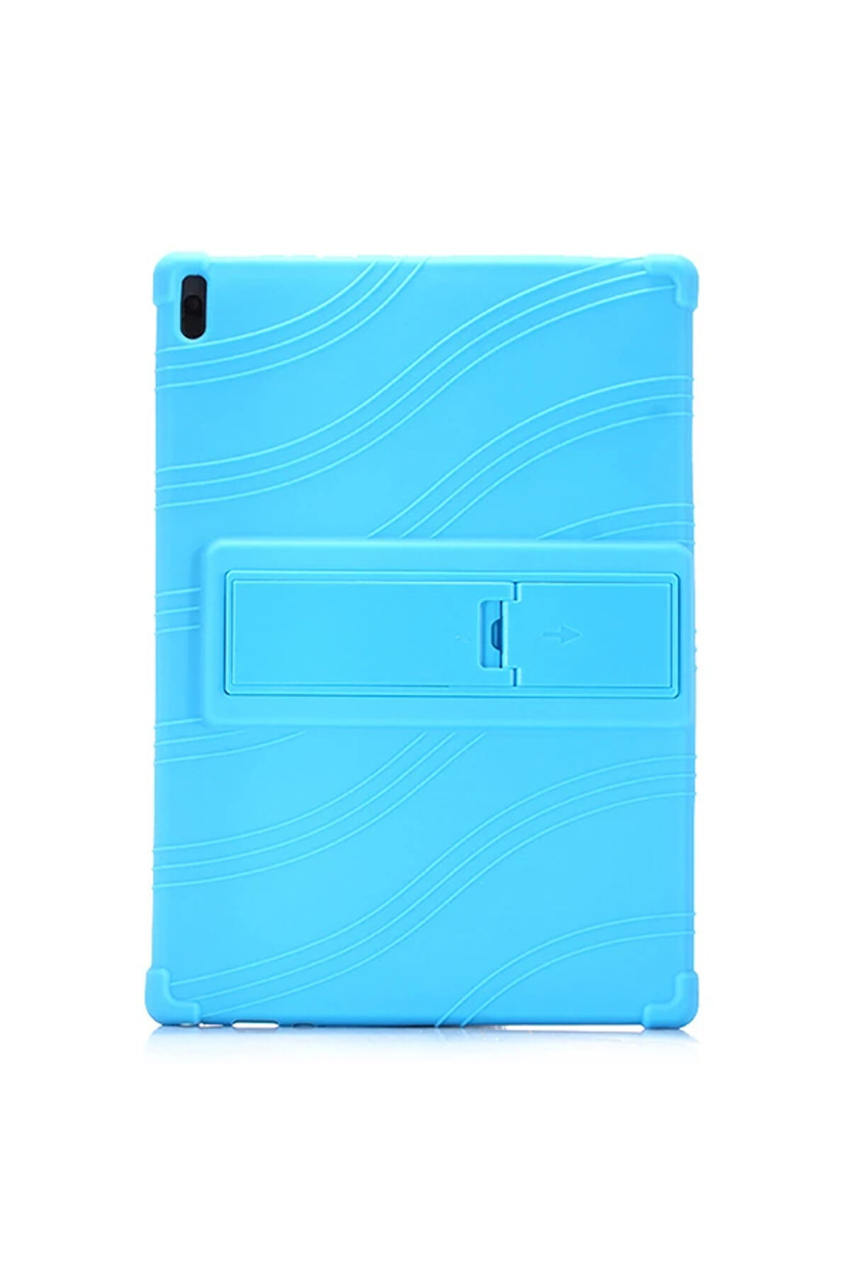 CepteToptan Tab E10 TB-X104F Tab 4 10.1 Inch Tablet Standlı Silikon Kılıf-(1903) - DROPX5611-9533