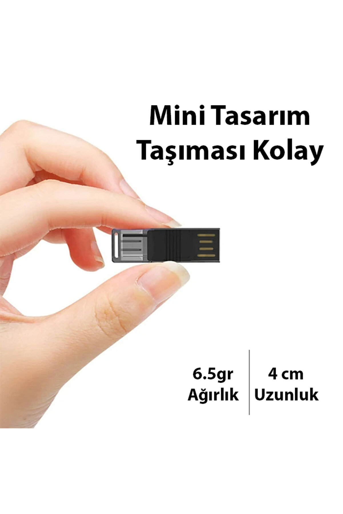 Ally Type-C Usb C Mi̇cro Tf Kart Okuyucu - Telefon Tablet Pc-Laptop Bellek Kart Okuyu - Gms8768-6399
