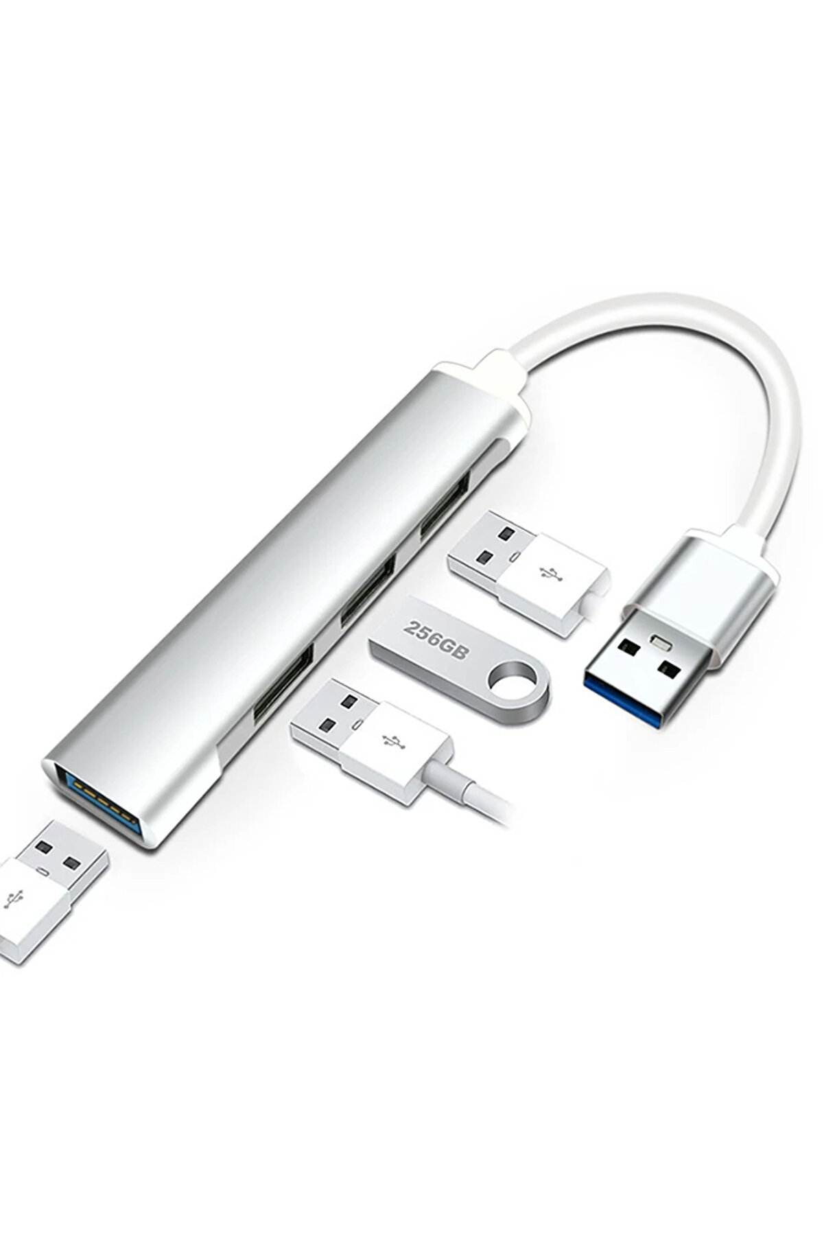 Ally A-809 4İn1 Usb To Usb Hub Çoğaltıcı Adaptör-(5775) - Gms3432-6464