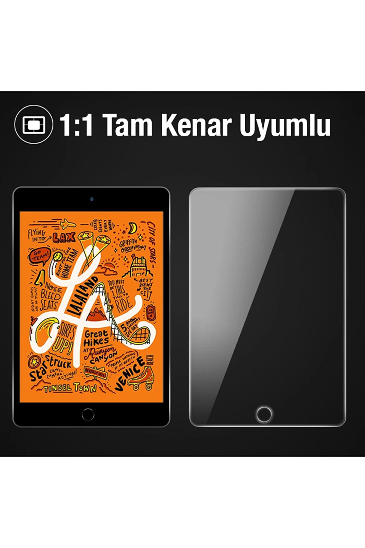 Ally İpad 9.7 Tempered Kırılmaz Cam Ekran Koruyucu-(5775)