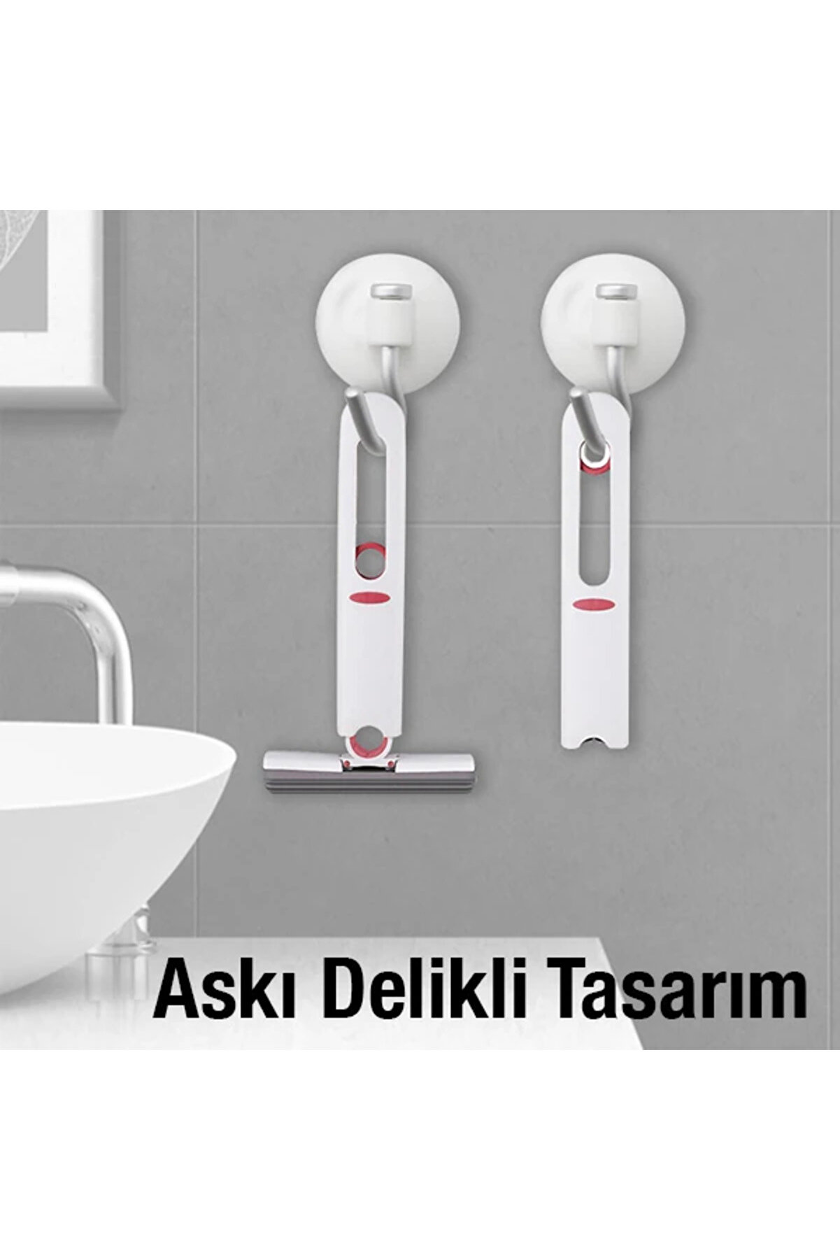 Mrpurple Ezere Çok Amaçlı Mi̇ni̇ Tezgah Üstü Paspas Mi̇ni̇ Mop + 2 Yedek Uç-(5775)