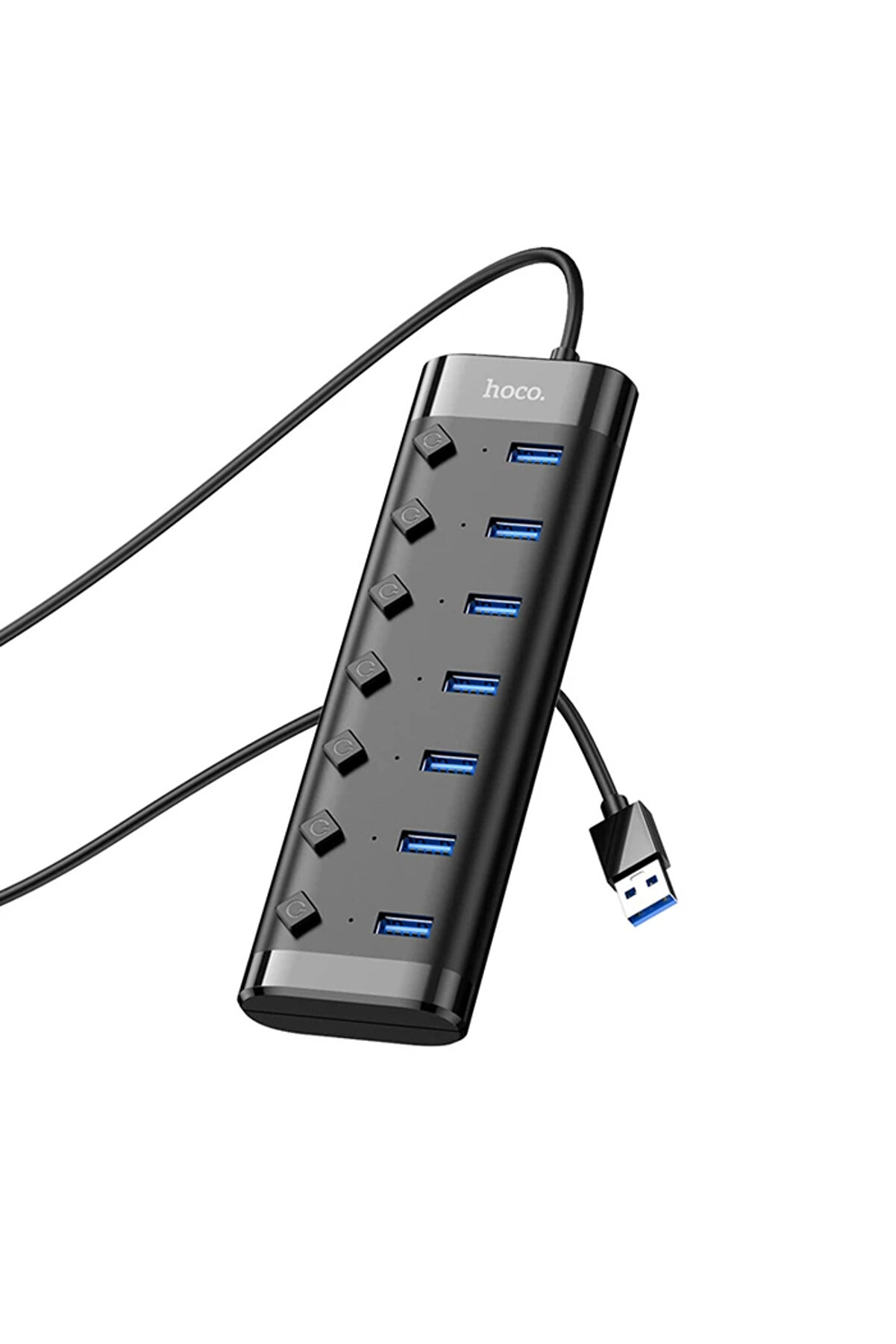 CepteToptan Hoco HB40 7xUSB 2.0 Anahtarlı USB Hızlı Şarj ve Veri Okuyucu-(1903) - DROPX3343-4764