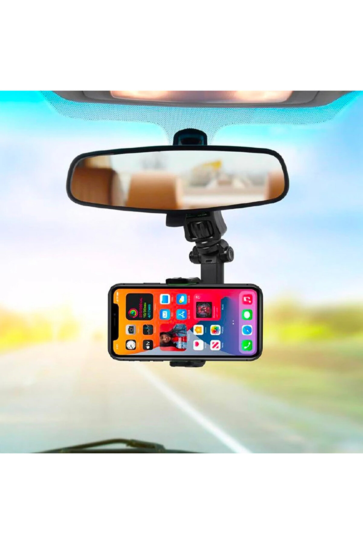 Ally 360 Dönebi̇len Multi̇fonksi̇yonel Di̇ki̇z Aynası Araç Telefon Tutucu-(1903) - Dropx4768-9794Uyumlu