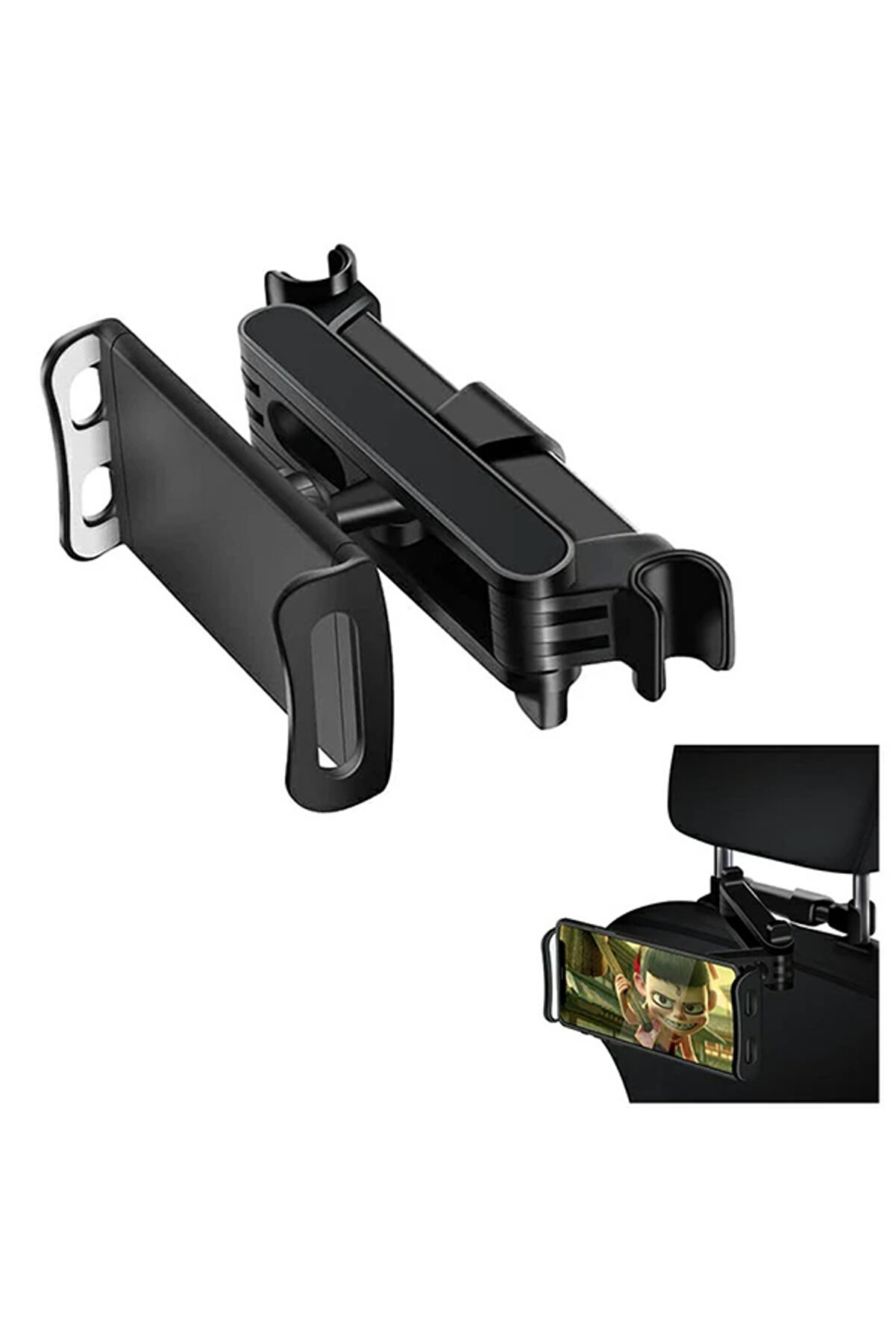 CepteToptan Ally CHZ-06 Teleskopik Araç Arka Koltuk 12.9 İnch Tablet Telefon Tutucu-(1903) - DROPX5862-8950
