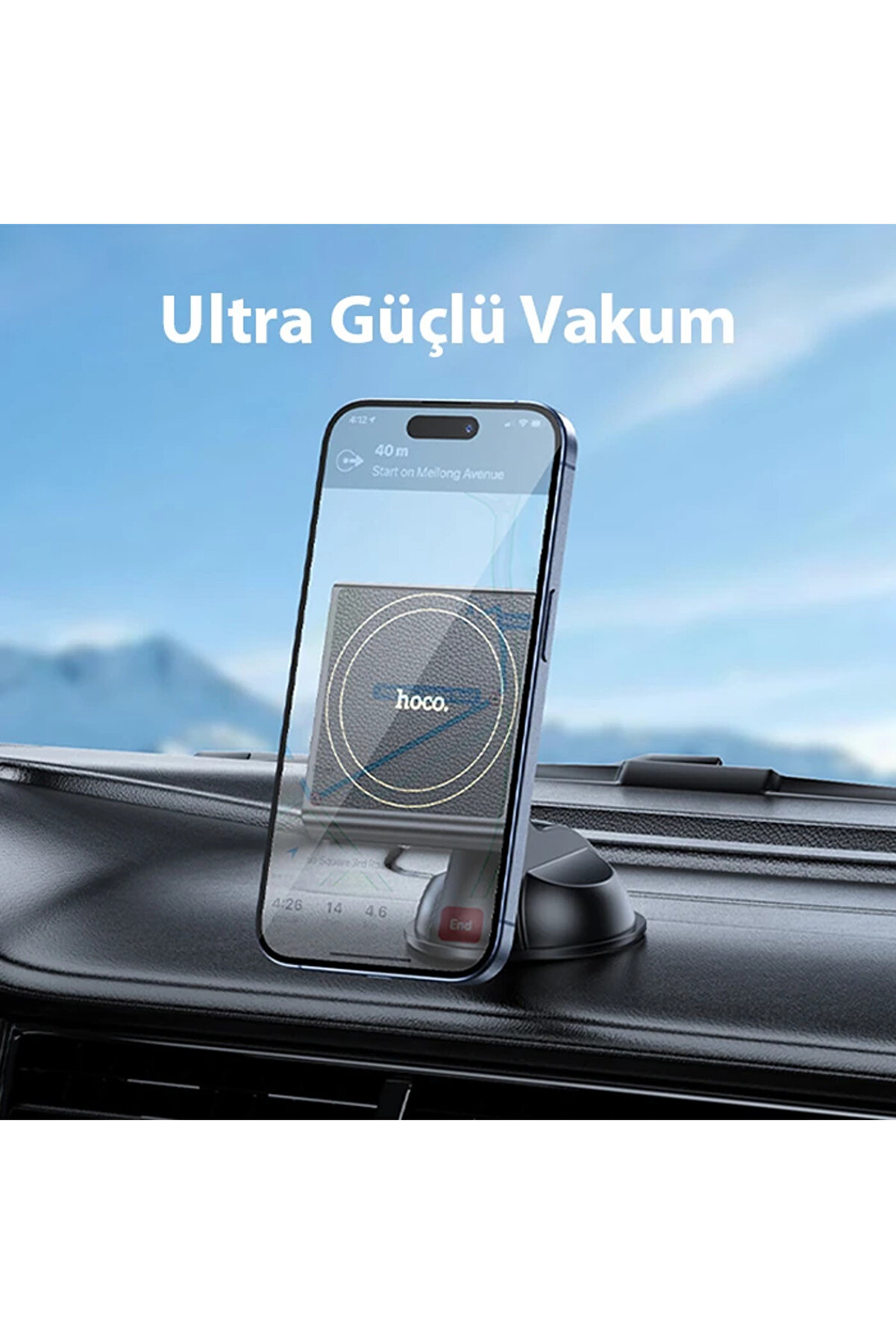 Hoco H47 Torpi̇do &Uuml;st&uuml; Magsafe Manyeti̇k Ara&ccedil; İ&ccedil;i̇ Telefon Tutucu-(1903) - Dropx3979-8123