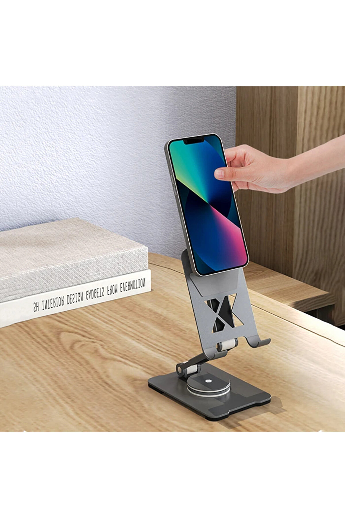 Ally 360 Derece Dönebi̇len Ve Katlanabi̇len Tablet Ve Telefon Standı-(1903) - Dropx4375-8415