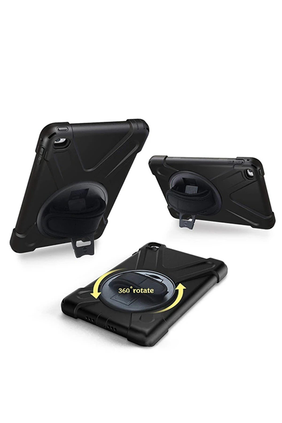 İpad Mi̇ni̇ 4/ 5 Shockproof 3 Katmanlı Standlı Zırh Kılıf-(1903) - Dropx2707-5181