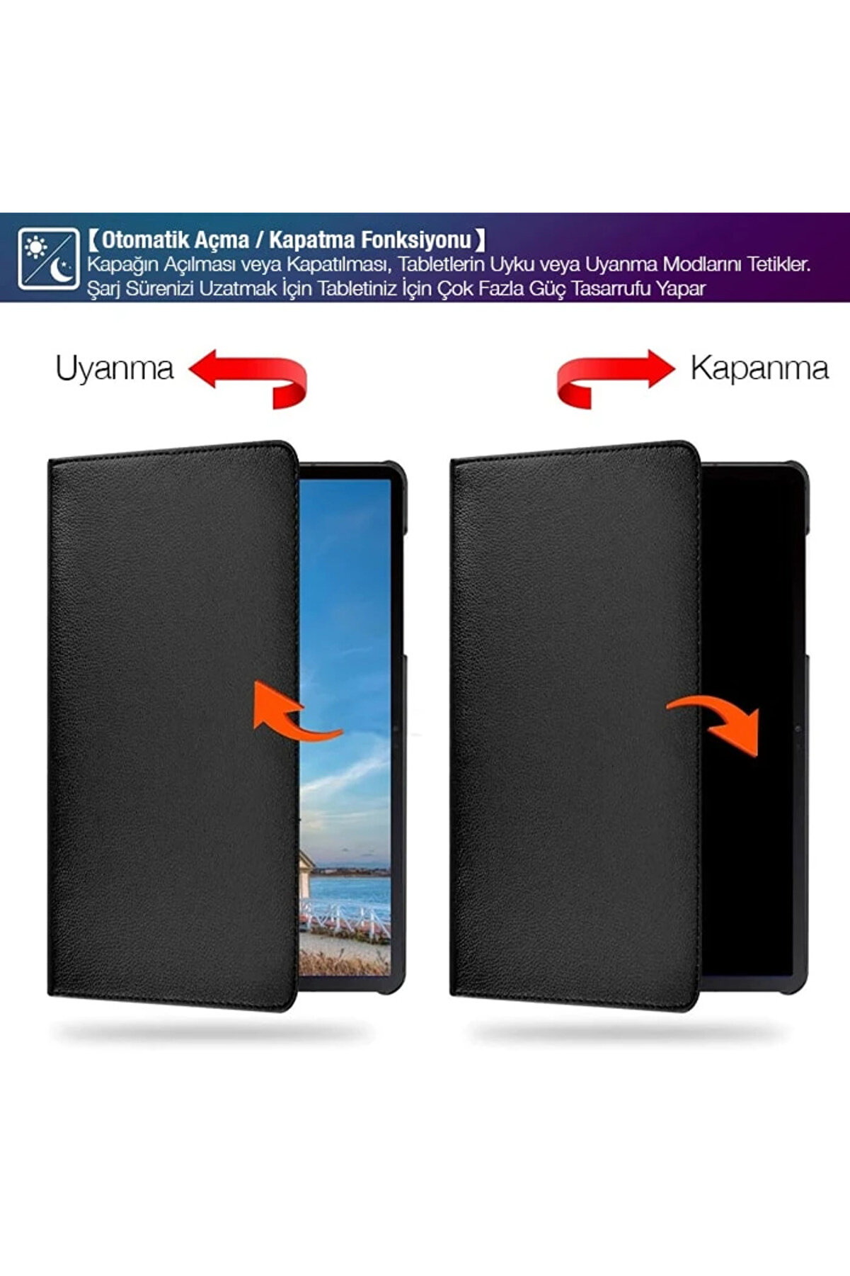Sm Galaxytab S7 2020 12.4 (T970-T975-T976) 360 Derece Döner Standlı Kılıf-(1 - Dropx8810-5557