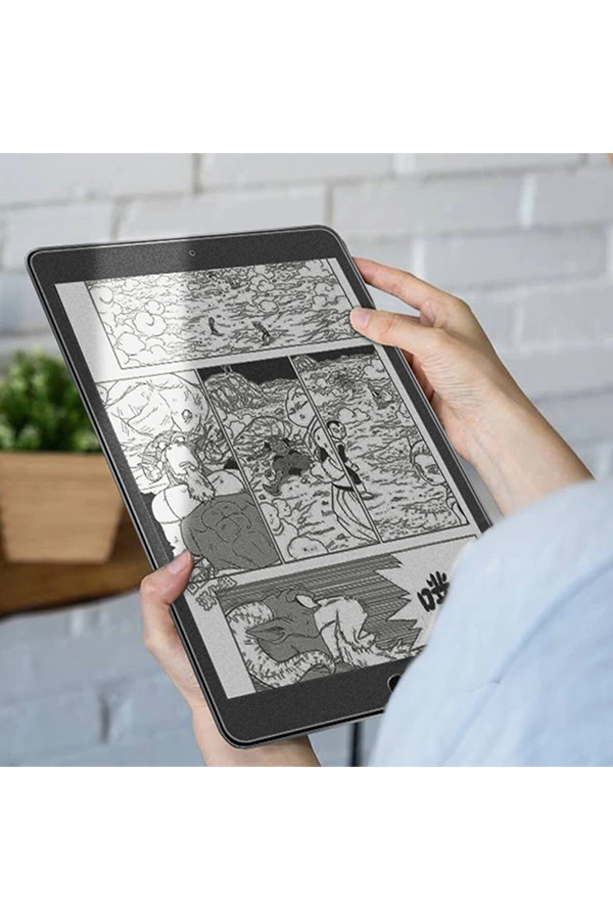 İpad 10.2 Uyumlu Paper Li̇ke Fi̇lm Darbe Emi̇ci̇ Pet Ekran Koruyucu (2021-2020-2019)-( - Dropx2700-6684
