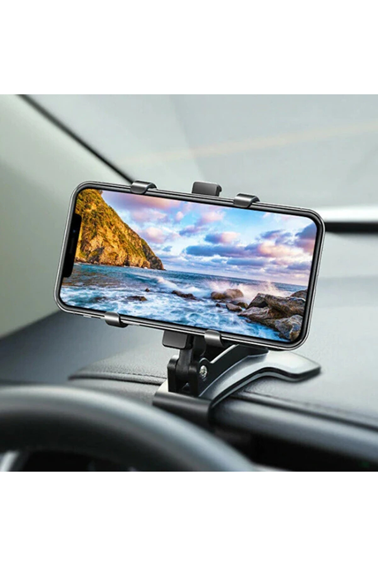 360 Dönerli̇ Mouth Oto-Araç Torpi̇do Uzeri̇ Telefon Tutucu-(1903) - Dropx8898-1482