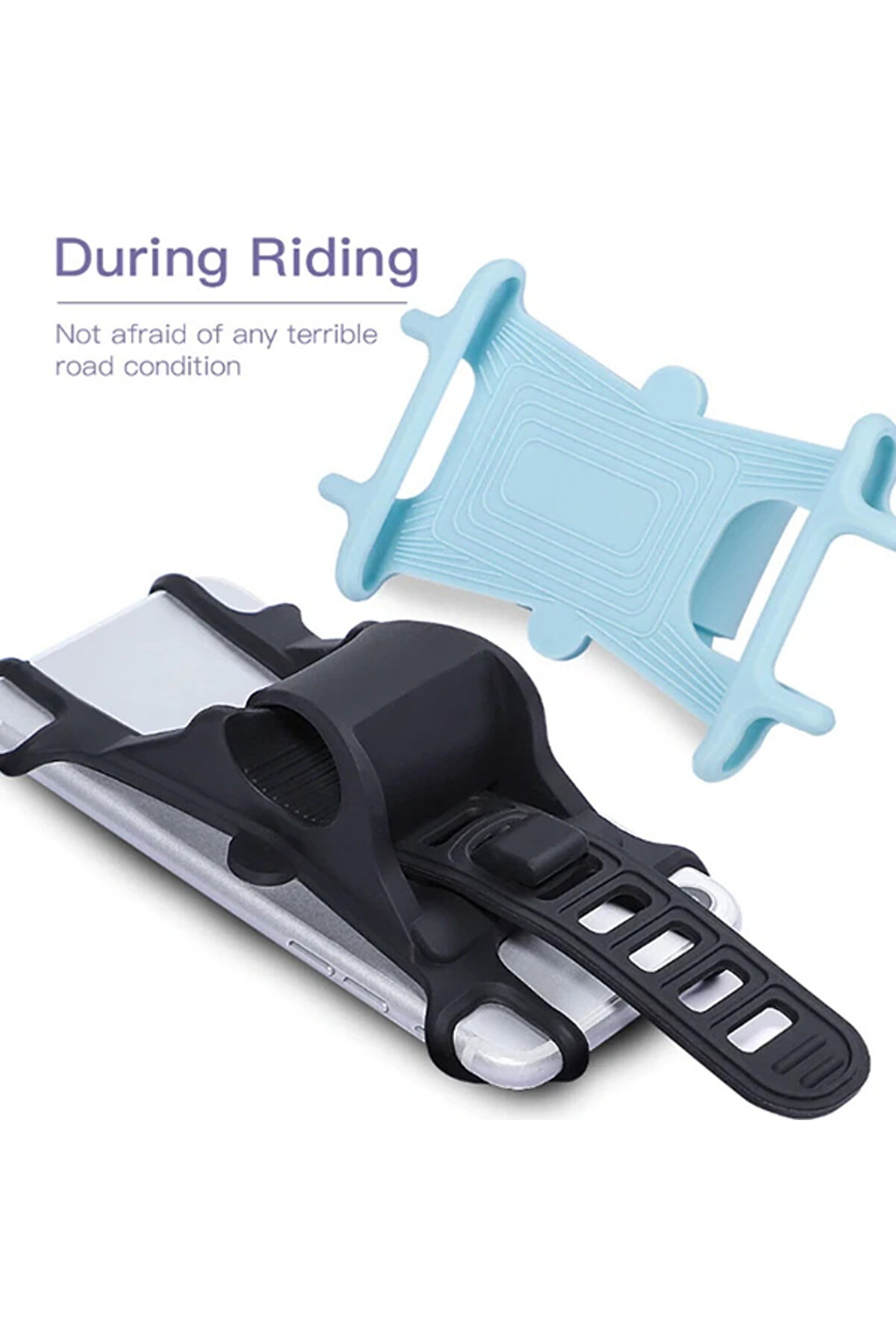 Uni̇versal Si̇li̇kon Bi̇si̇klet Motosi̇klet Telefon Tutucu-(1903) - Dropx7179-8845