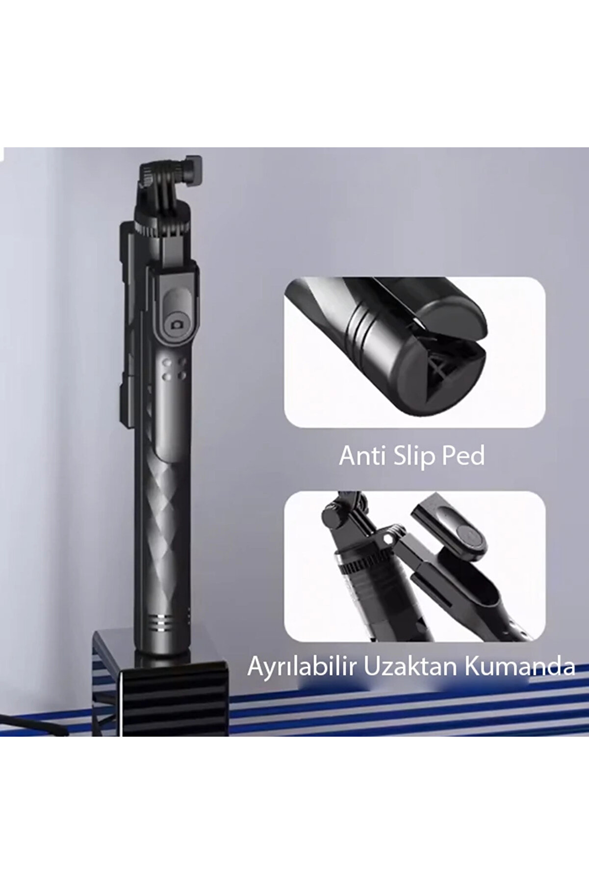 Ally K28 Uzaktan Kumandalı Canlı Yayın Bluetooth Standlı Selfi̇e Çubuğu Tri̇ - Dropx3228-7608