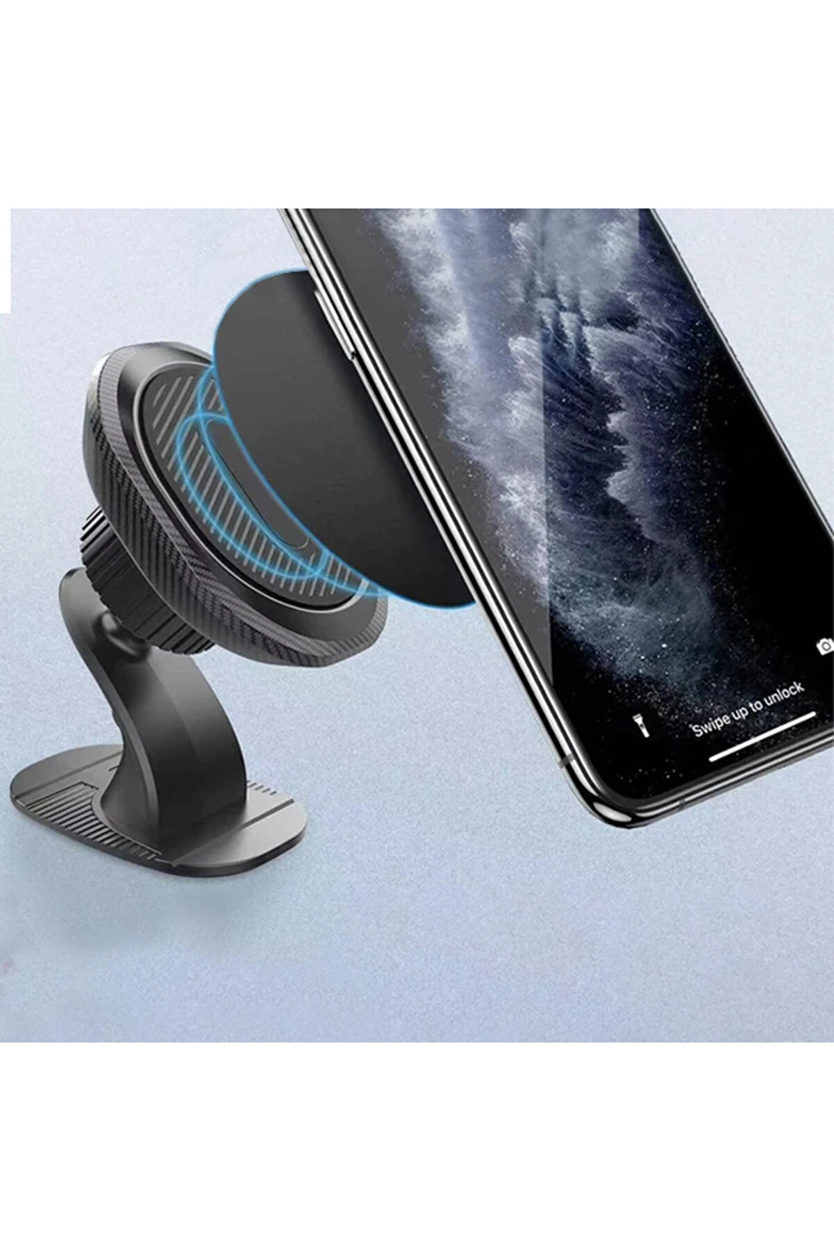 Ally Ml180 Araç Torpi̇do Üstü Manyeti̇k Yuvarlak Telefon Tutucu-(1903) - Dropx1667-9311