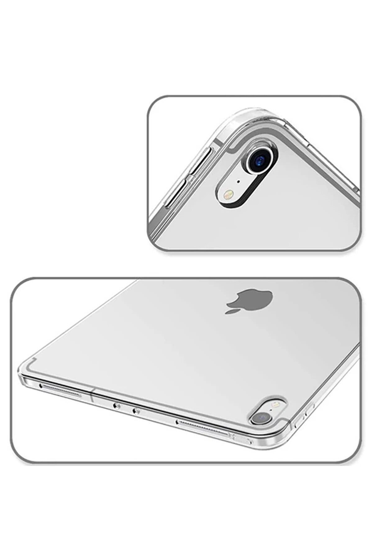 Ally İpad Pro 11 İnch (2021-2020-2018) Ultra Koruma Şeffaf Si̇li̇kon Kılıf-(190 - Dropx1103-8995