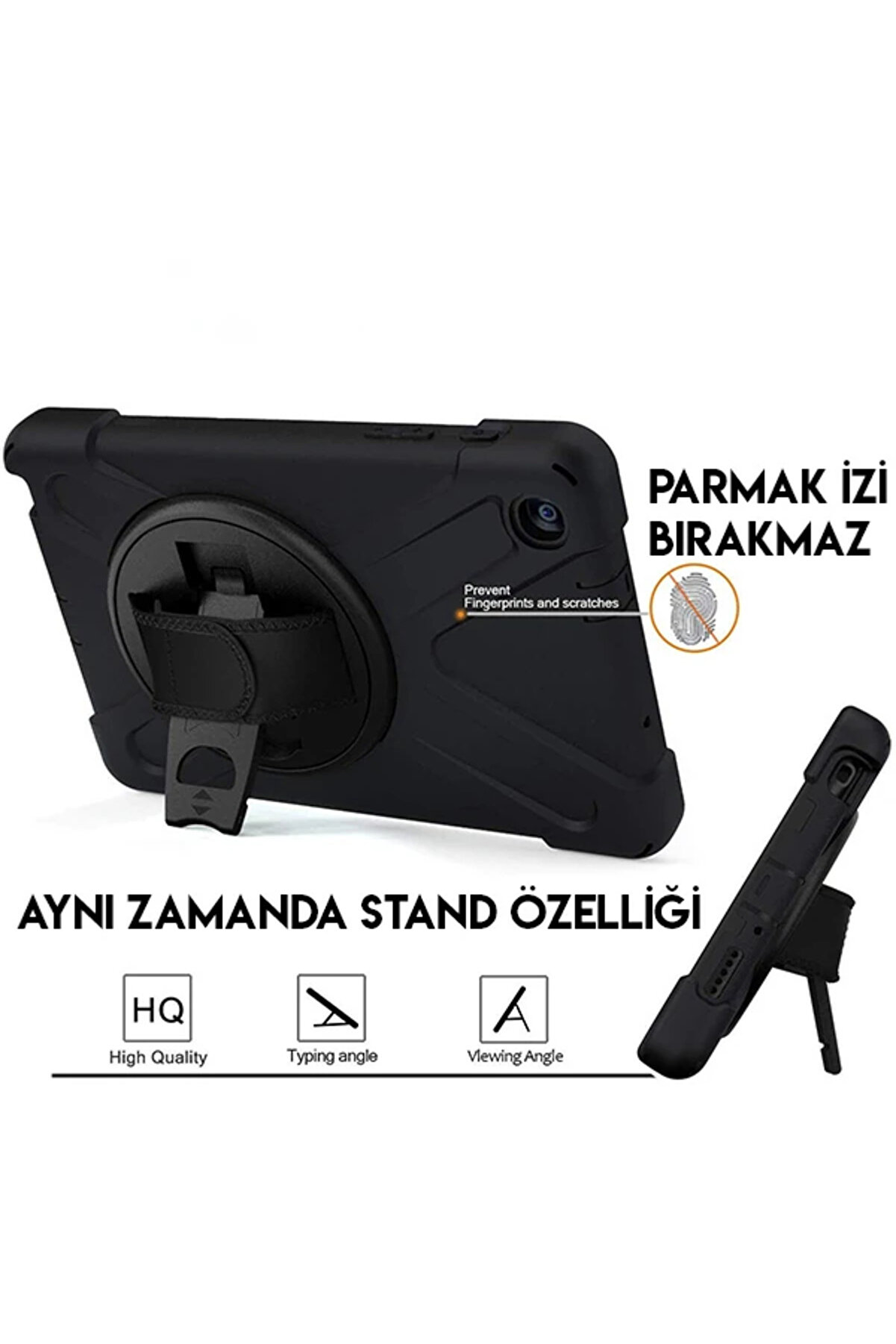 Ally Galaxy Tab P200-P205 3 Katmanlı Standlı Zırh Kılıf-Shockproof-(1903) - Dropx2312-8192