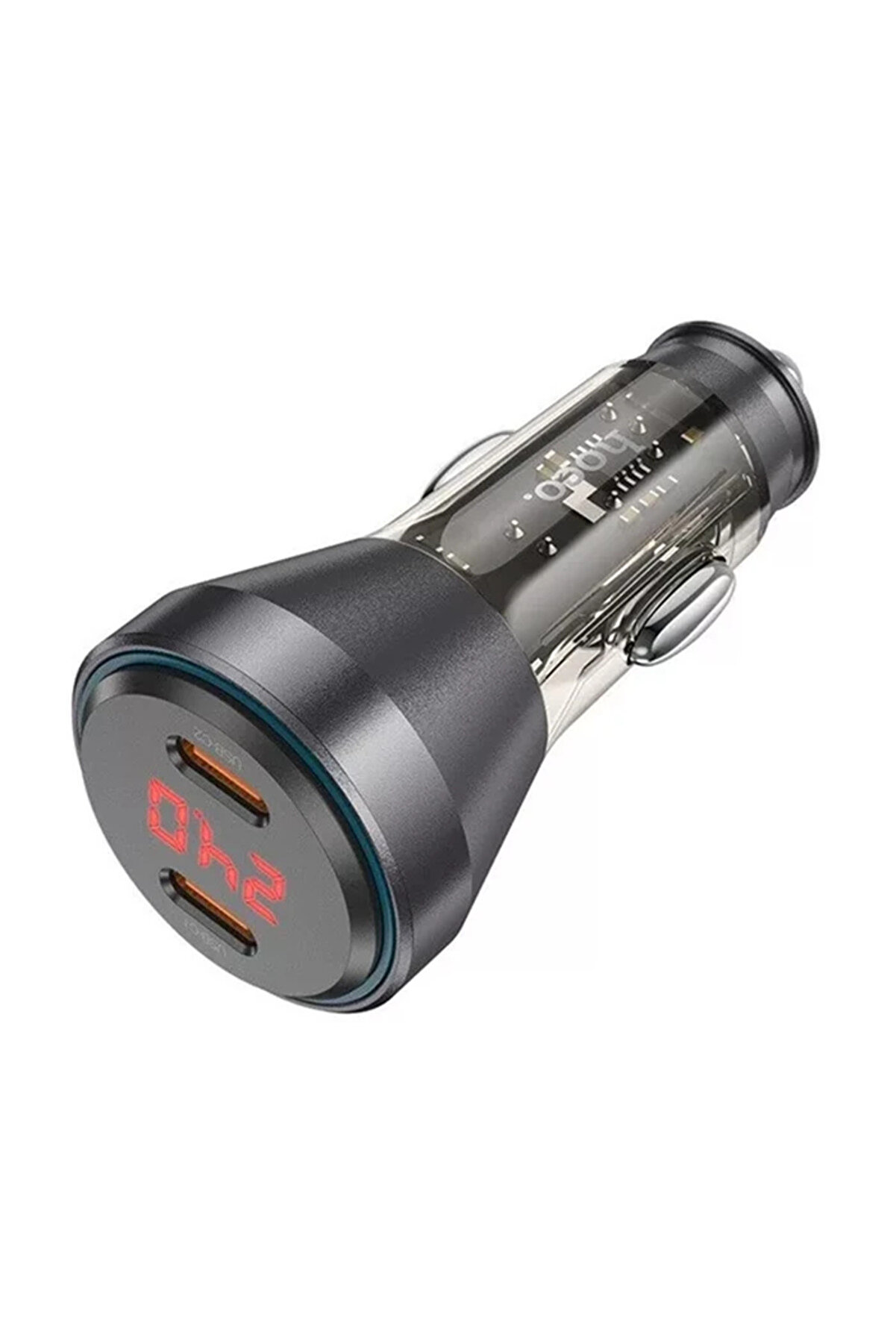 CepteToptan HOCO NZ12C Graceful PD60W 2 Type-C Girişli Araç Çakmaklı Hızlı Şarj Aleti - DROPX3145-7222