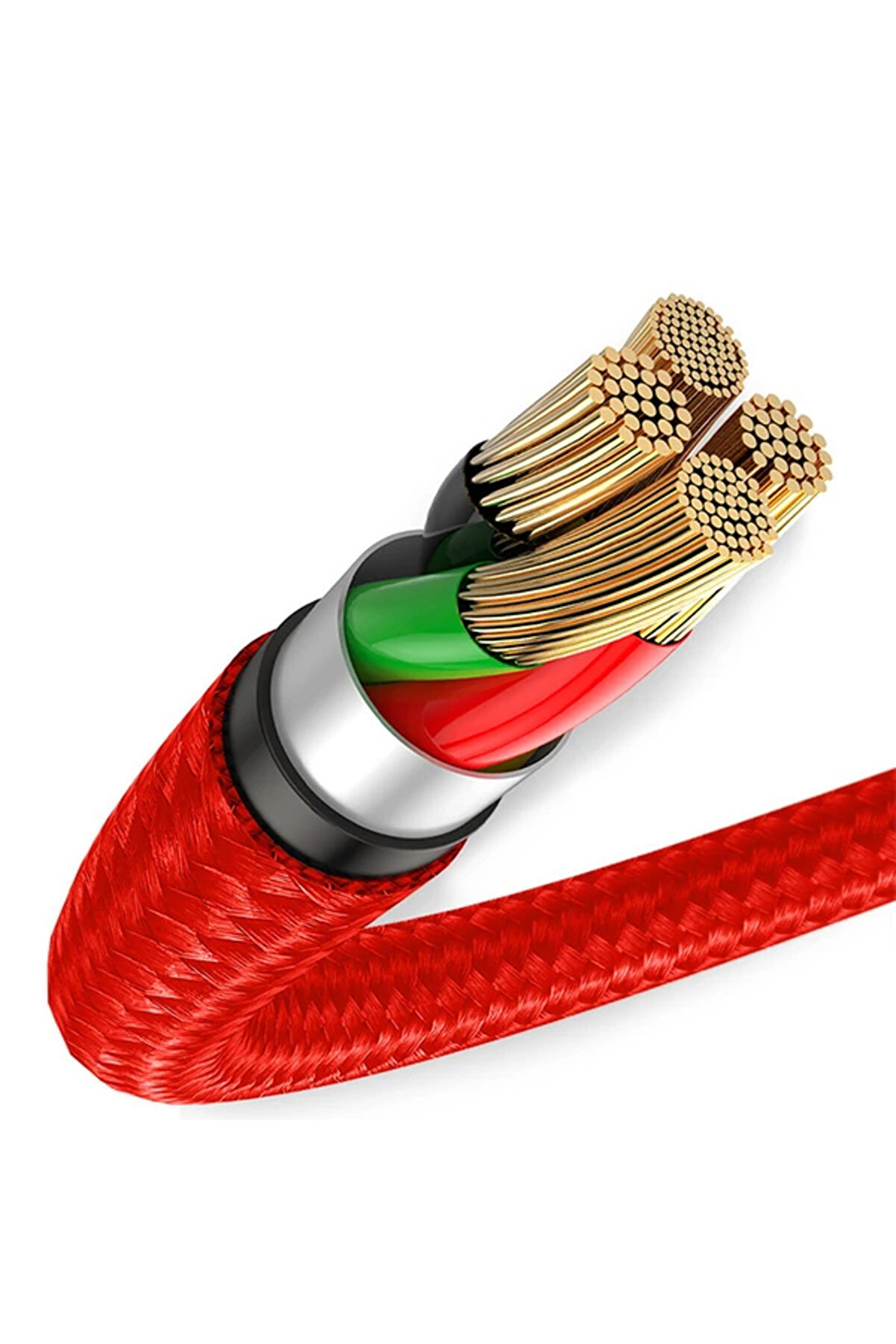 Halo Mi̇kro Usb 3A Hızlı Şarj 0.25Cm Kısa Power Bank İçi̇n Şarj Kablosu-(5775) - Gms1814-9979