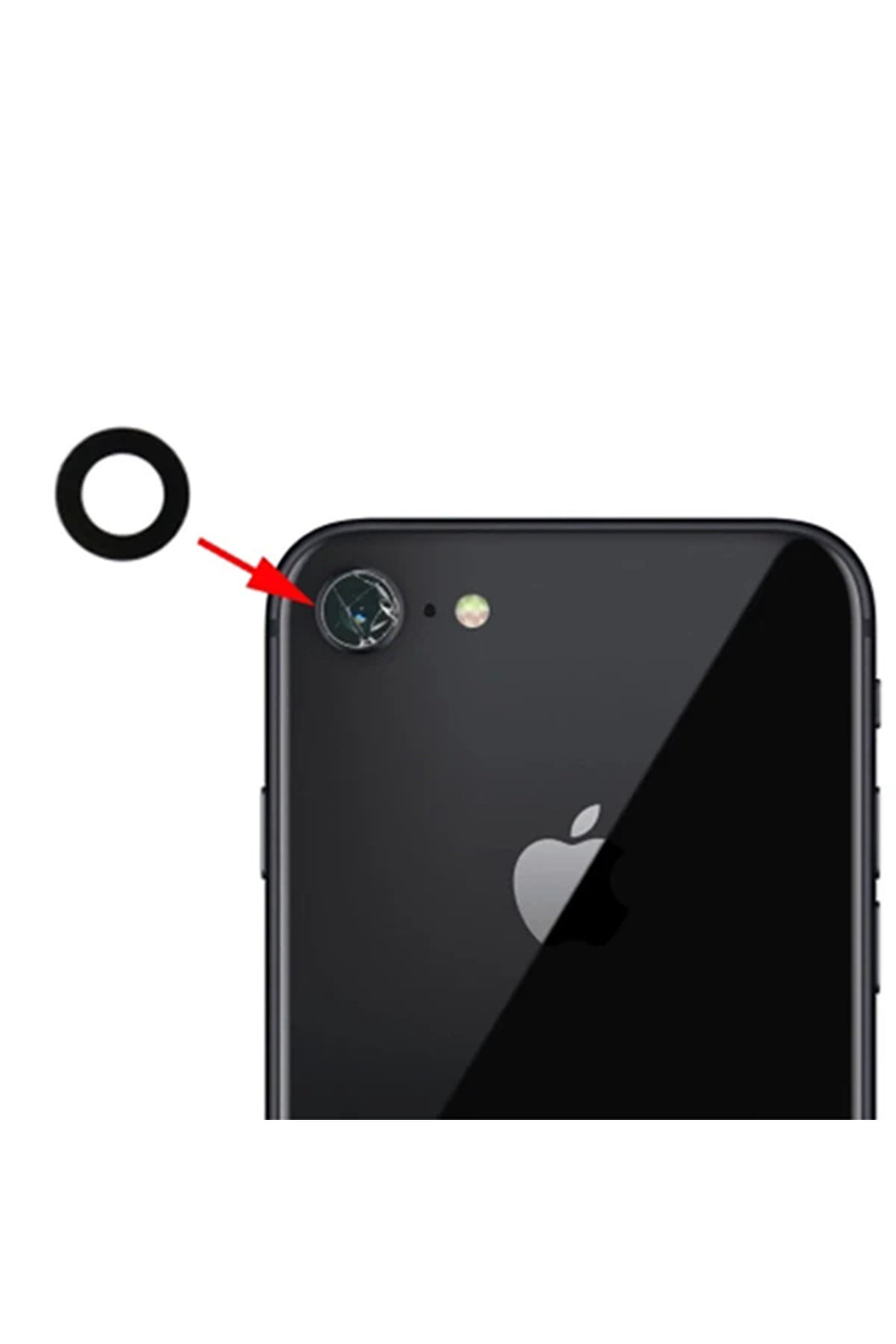 feifei iPhone SE3-SE2 İPhone 8-7 Kamera Lens-(5775) - HBY9189-8436 Uyumlu