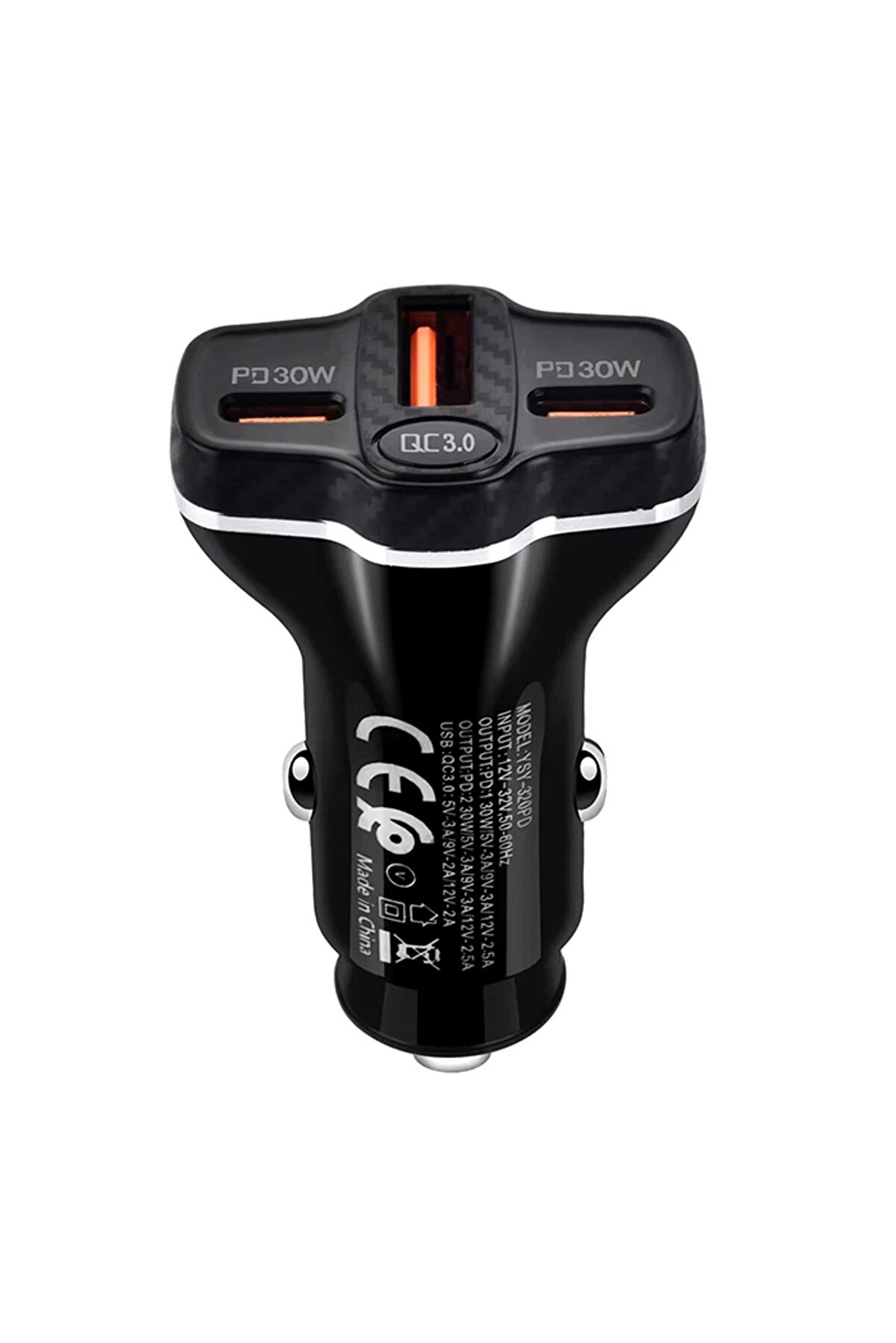 Ally Pd62 2Xtype-C + Usb 78W Araç Çakmaklık Hızlı Şarj Aleti̇ Araç Şarjı-(57 - Gms4231-8319