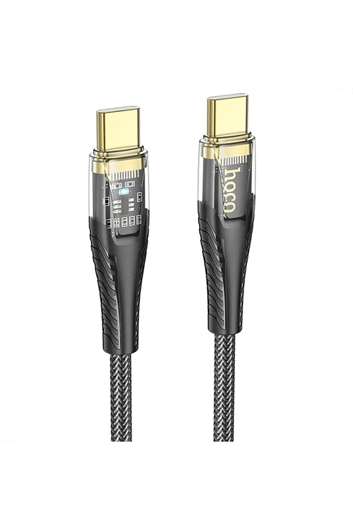 CepteToptan HOCO U121 Gold standard Transparent Discovery Edition 60W Type-C to Type-C Hızl - DROPX1124-7688