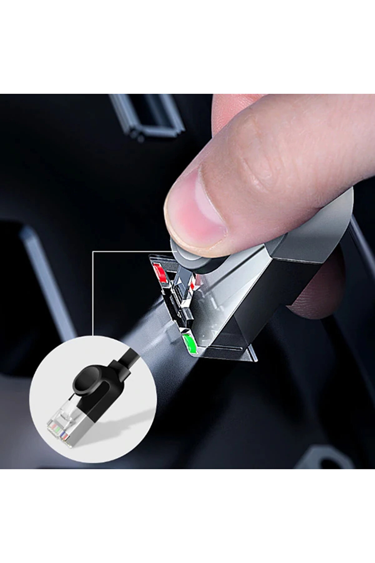 Hi̇gh Speed Si̇x Types Of Rj45 Gi̇gabi̇t Ethernet Kablosu (Round Cable)15Metre-(1903 - Dropx3295-4200