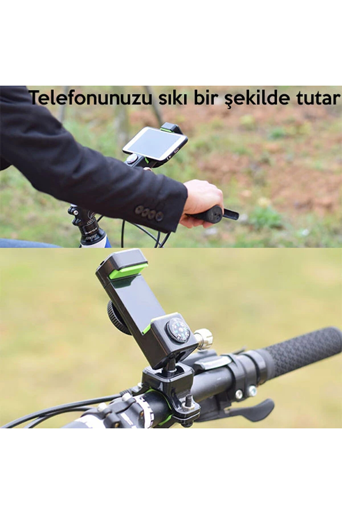Ally Çok Fonksi̇yonlu Esnek Bi̇si̇klet Telefon Tutucu Pusulalı-(1903) - Mki̇3601-4004