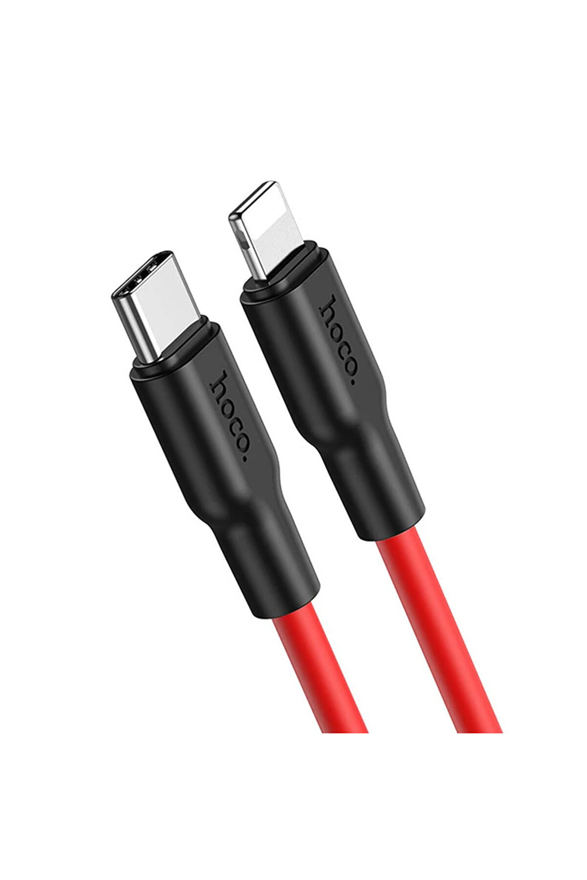 CepteToptan HOCO X21 Plus PD 20W Type-C to iPhone Lightning Silikon Hızlı Şarj ve Data Ka - DROPX7165-9506