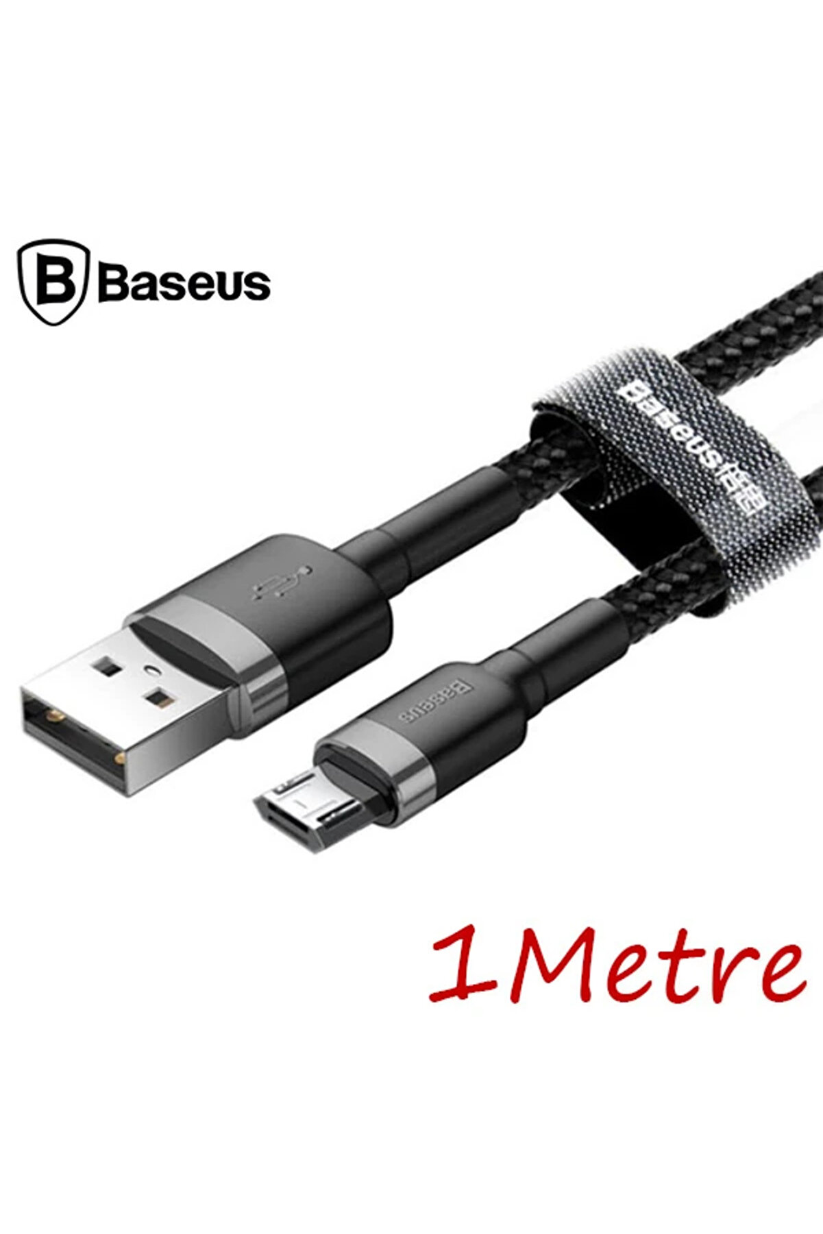 Cafule Mi̇cro Usb 1Metre 2.4A Hızlı Şarj Halat Usb Kablo-(1903) - Dropx8287-6918