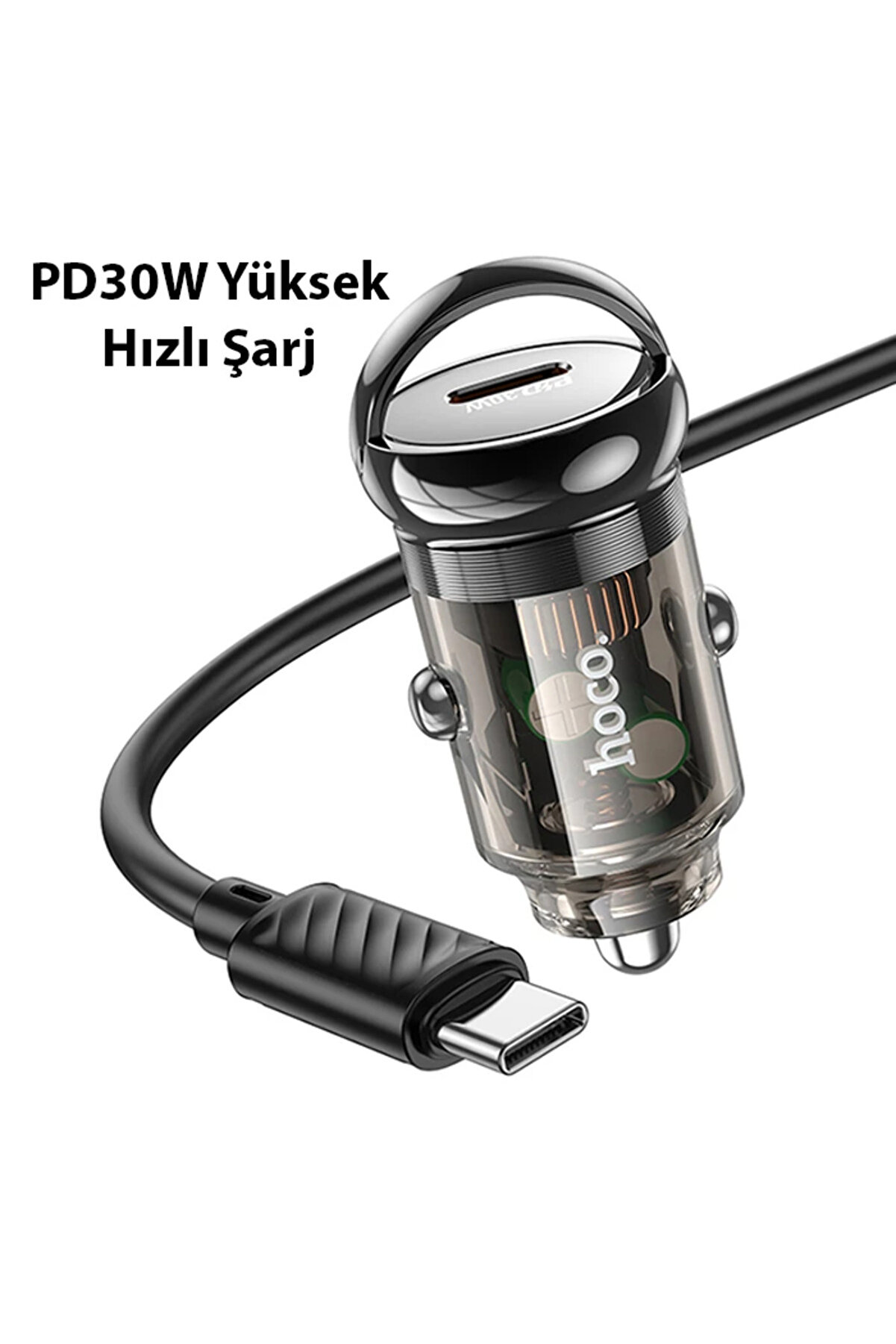 Hoco Z53 Si̇ght Si̇ngle Pd30W Type-C Gi̇ri̇şli̇ Araç Çakmaklık Hızlı Şarj Aleti̇ + - Gms7018-2636