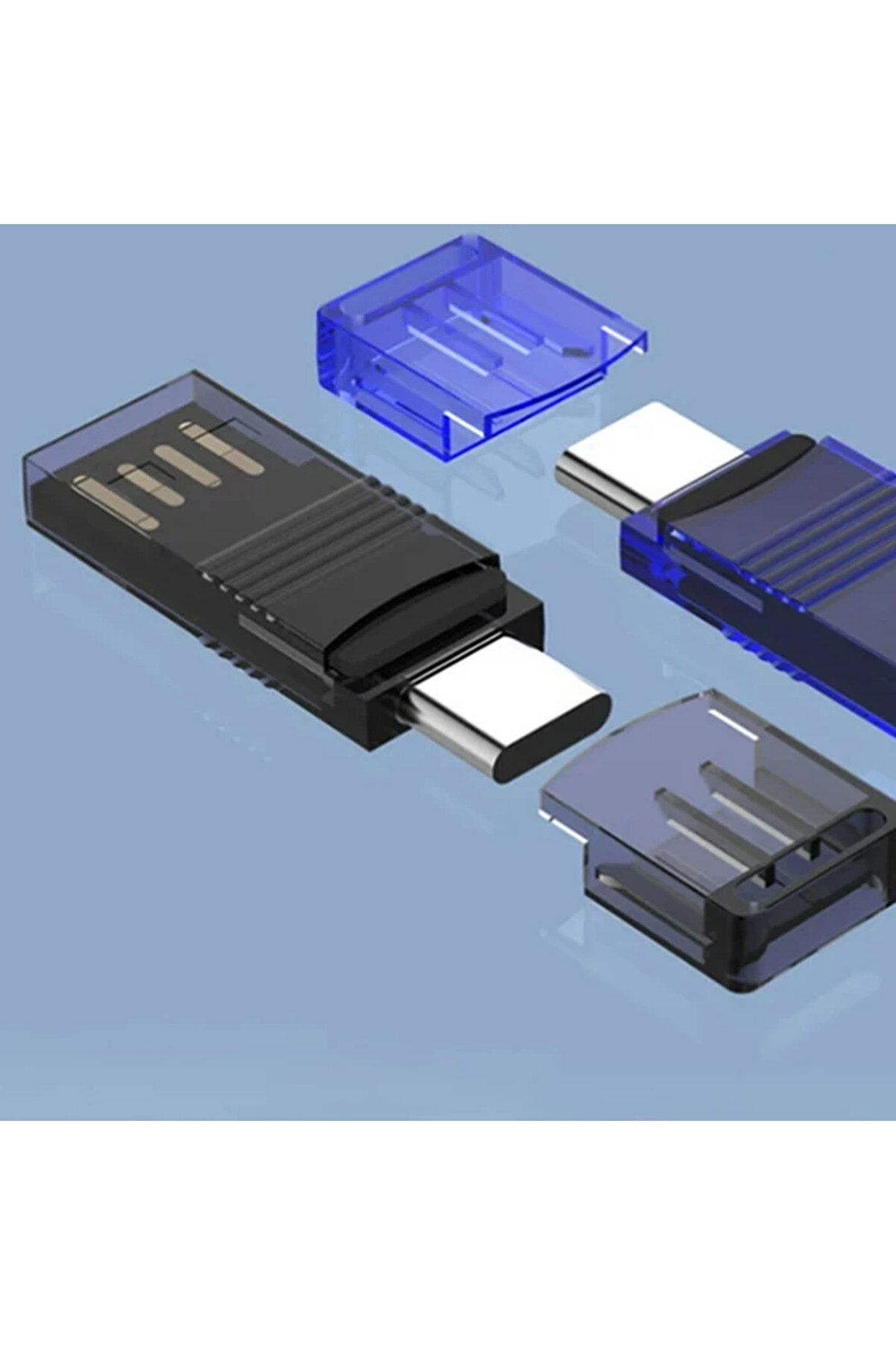 Ally Type-C Usb C Mi̇cro Tf Kart Okuyucu - Telefon Tablet Pc-Laptop Bellek Kart Okuyu - Gms8768-6399
