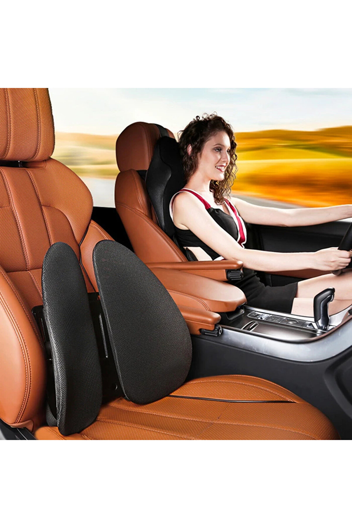 Ally Ergonomi̇k Araba Ve Ofi̇s Koltuk Bel Yastığı Araç Arka Yastık Bel Desteği̇-( - Gms9118-2440