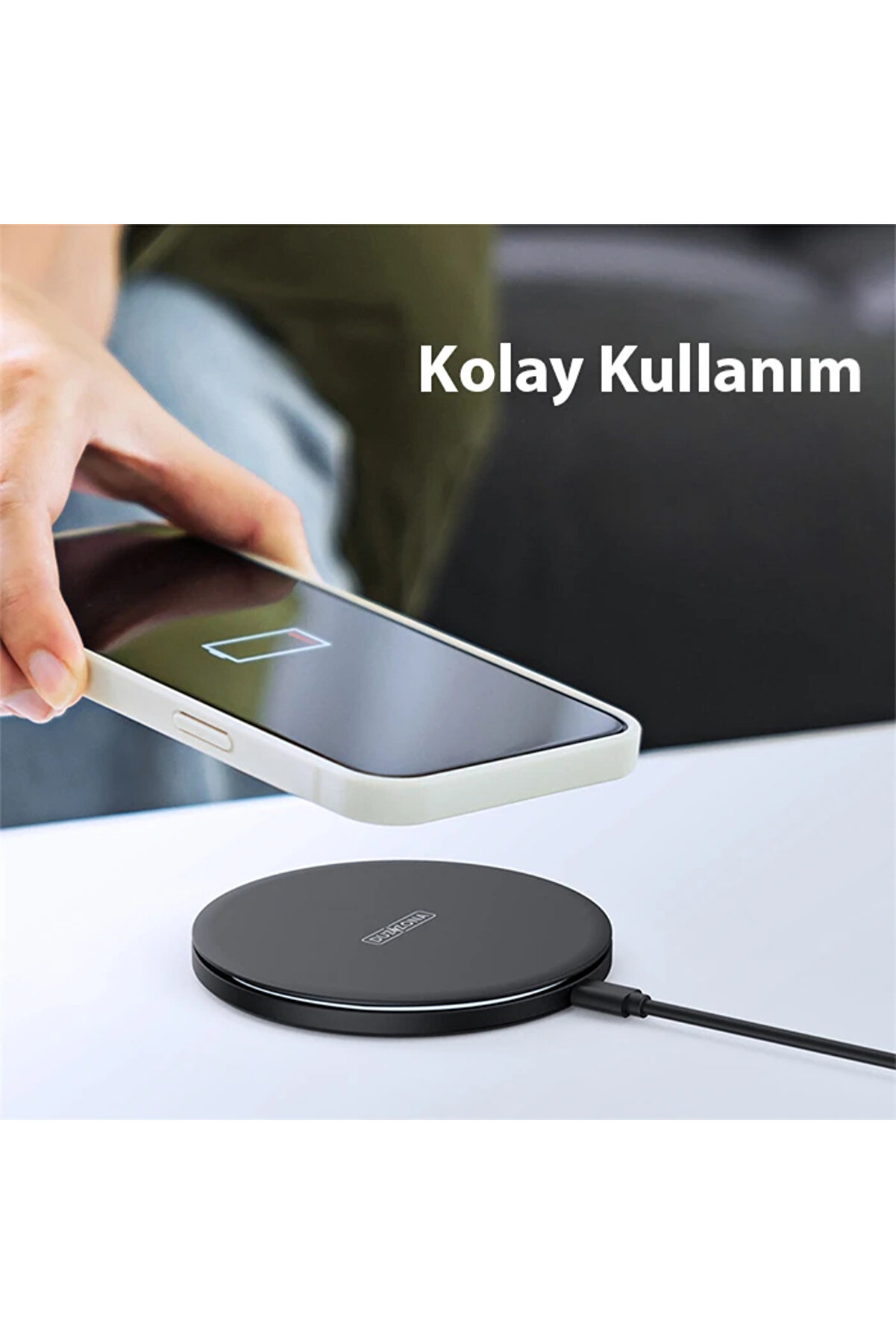Duzzona W8 15W Masaüstü Wi̇reless Hızlı Kablosuz Şarj Ci̇hazı-(5775) - Gms7003-8404