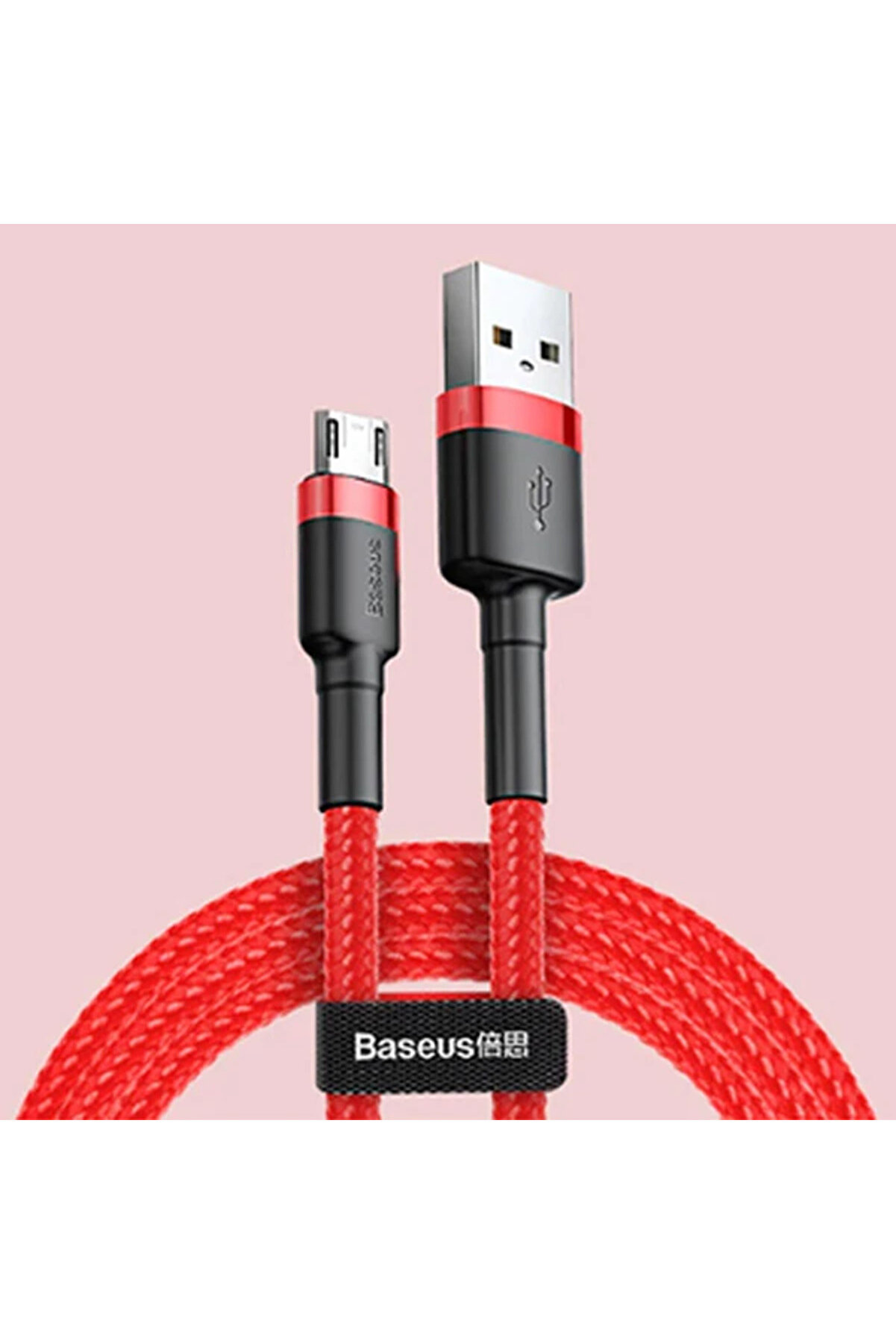 Cafule Mi̇cro Usb 1Metre 2.4A Hızlı Şarj Halat Usb Kablo-(1903) - Dropx8287-6918