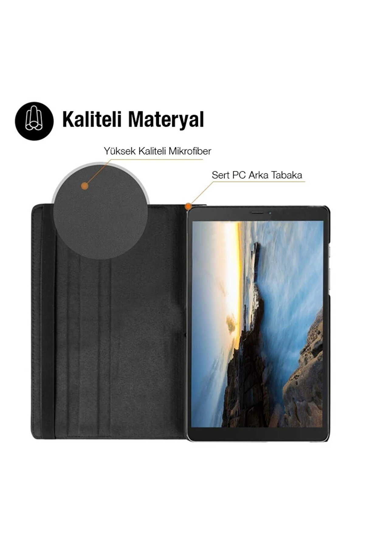 Sm Galaxy Tab A 10.0 (P580-P585) 360 Derece Döner Standlı Kılıf-(5775) - Gms2743-7877