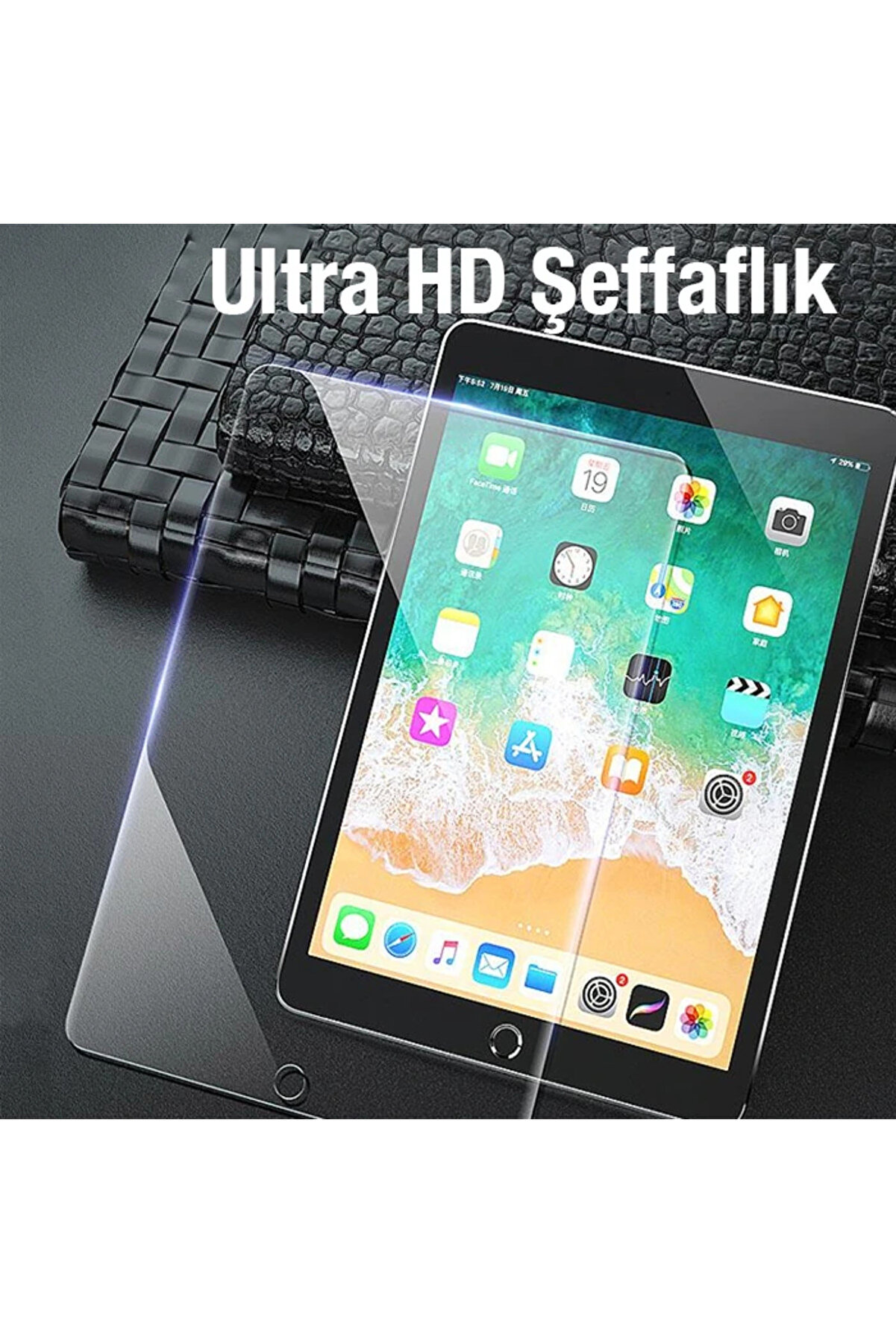 Ally İpad 9.7 Tempered Kırılmaz Cam Ekran Koruyucu-(5775)