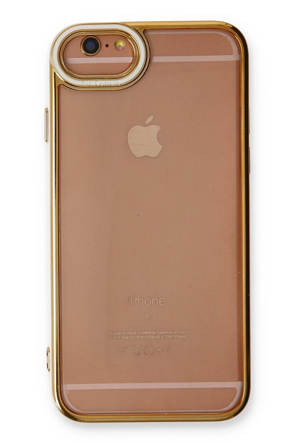 İphone 6 Kılıf Li̇va Lens Si̇li̇kon - Beyaz