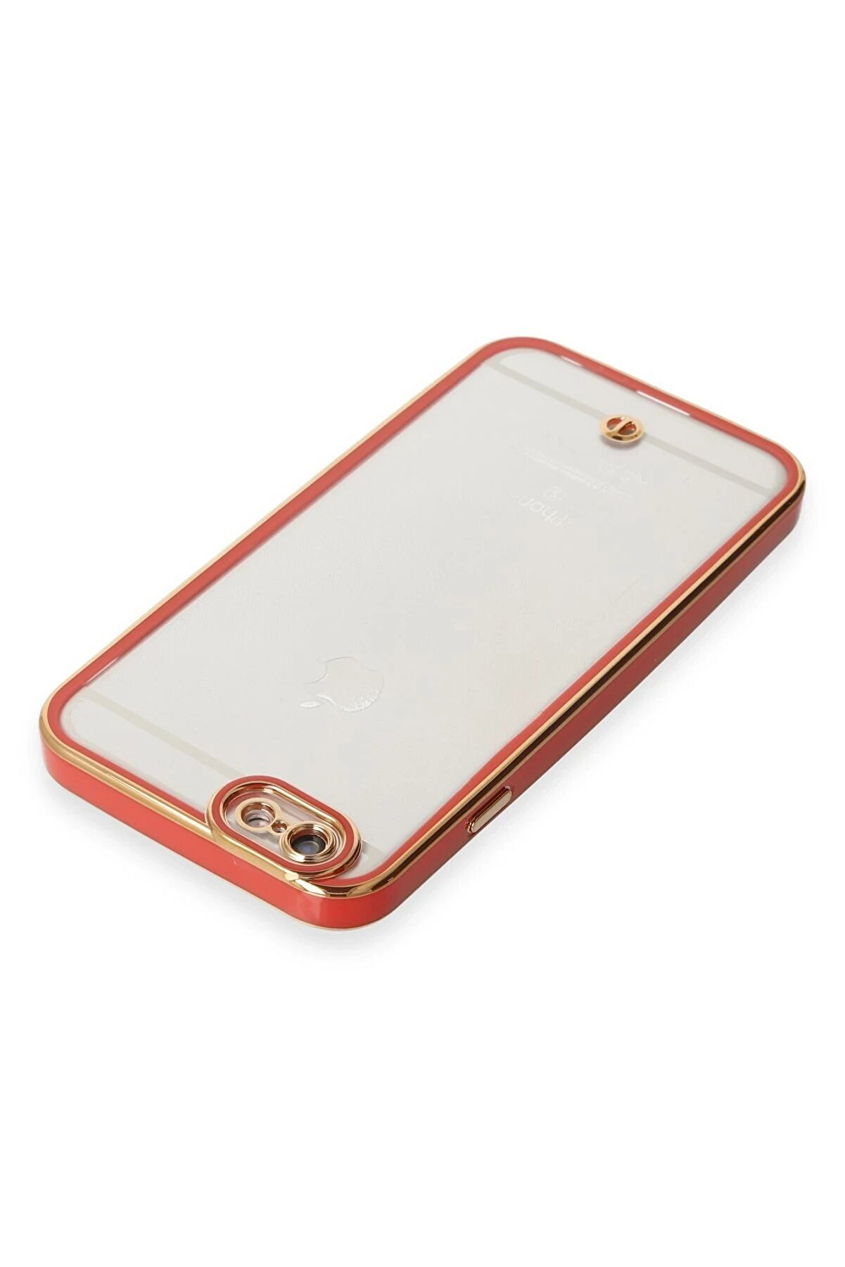 İphone 6 Kılıf Li̇va Lens Si̇li̇kon - Kırmızı