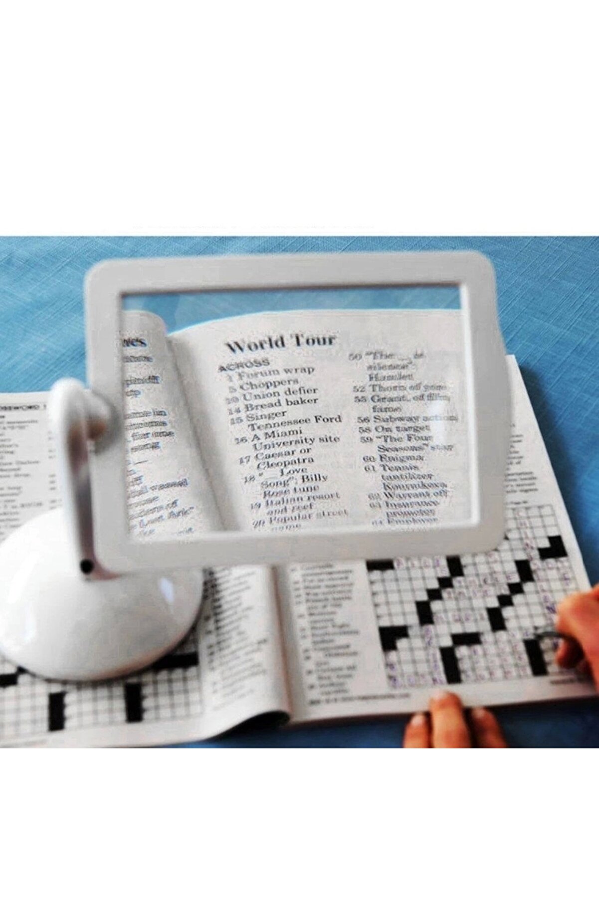 3X 360 Derece Döndürme Ekranlı Çok Fonksi̇yonlu Masaüstü Büyüteç 3X