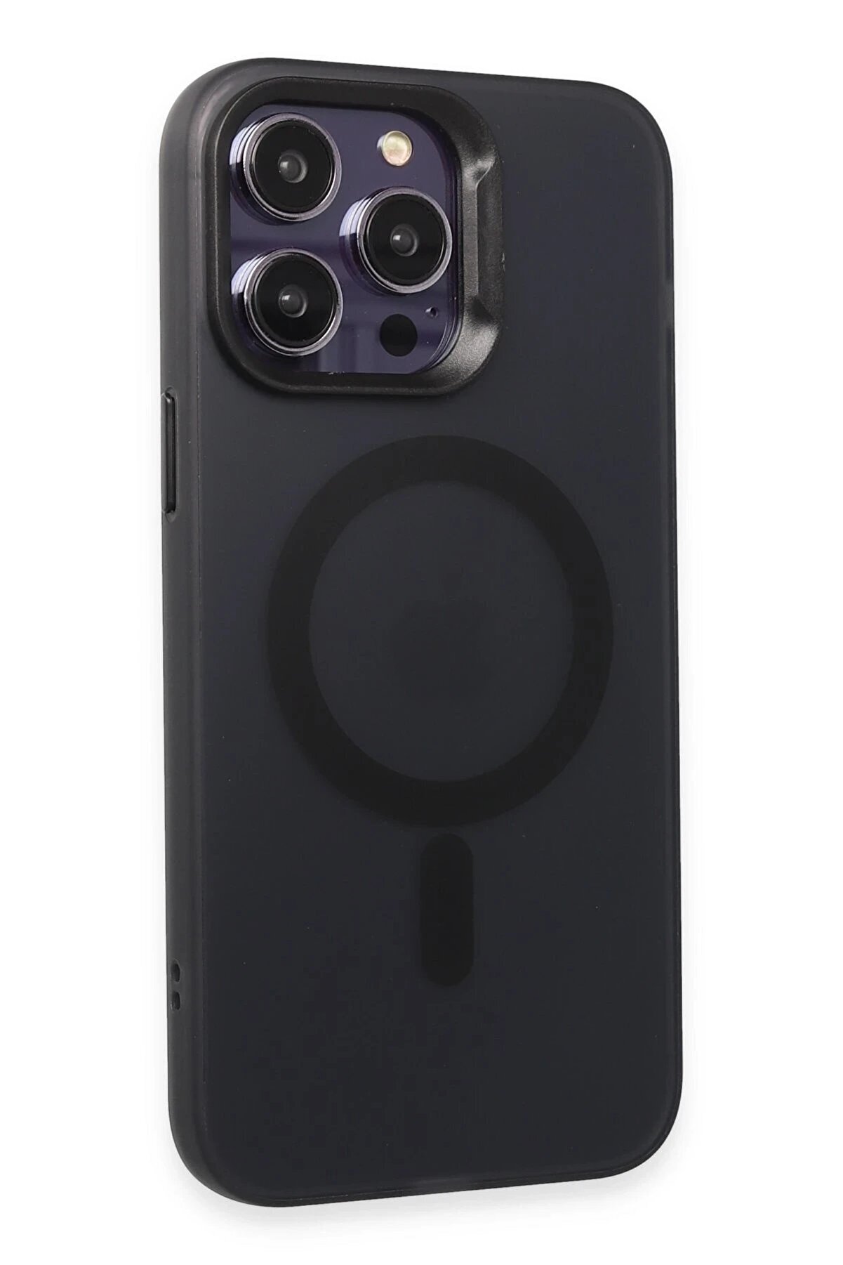 İphone 15 Pro Kılıf Mateks Magsafe Kapak - Si̇yah - Dropx9313-1432