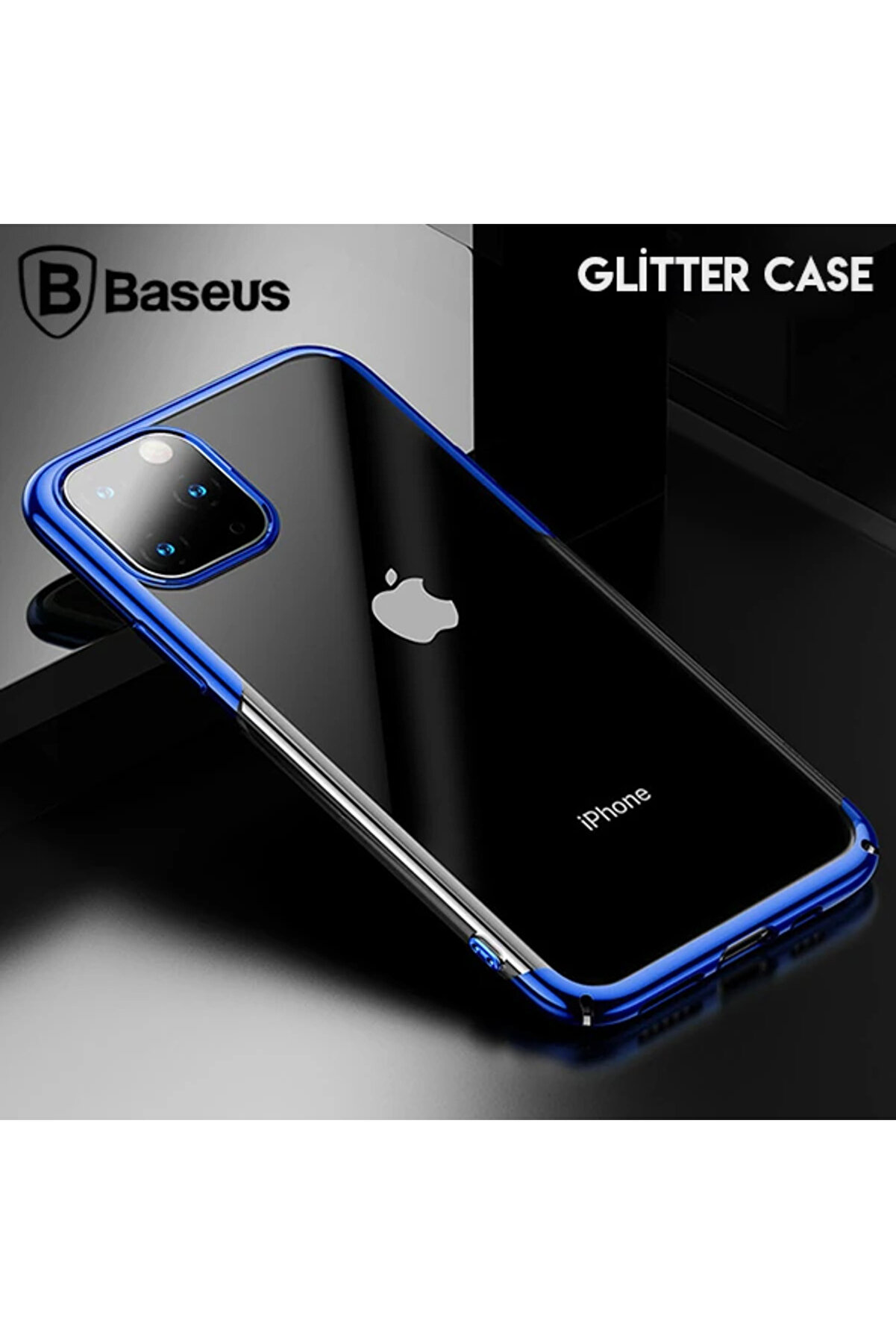 gizmurstore Glitter Case İPhone 11 Pro Max 6.5 Şeffaf Lüx Silikon Kılıf-(5775) - GMS4568-8627