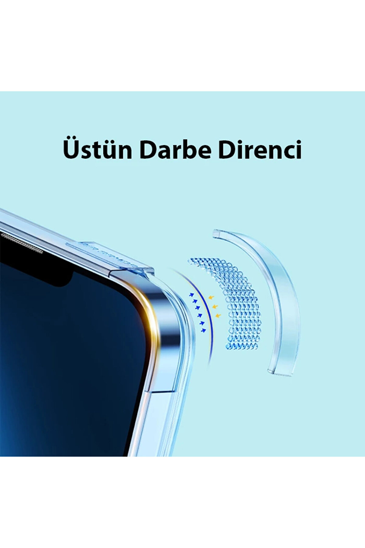 Crystal İphone 14 6.1 Magsafe Si̇li̇kon Kılıf + Tempered Ekran Koruyucu Set-(190 - Dropx7395-4885