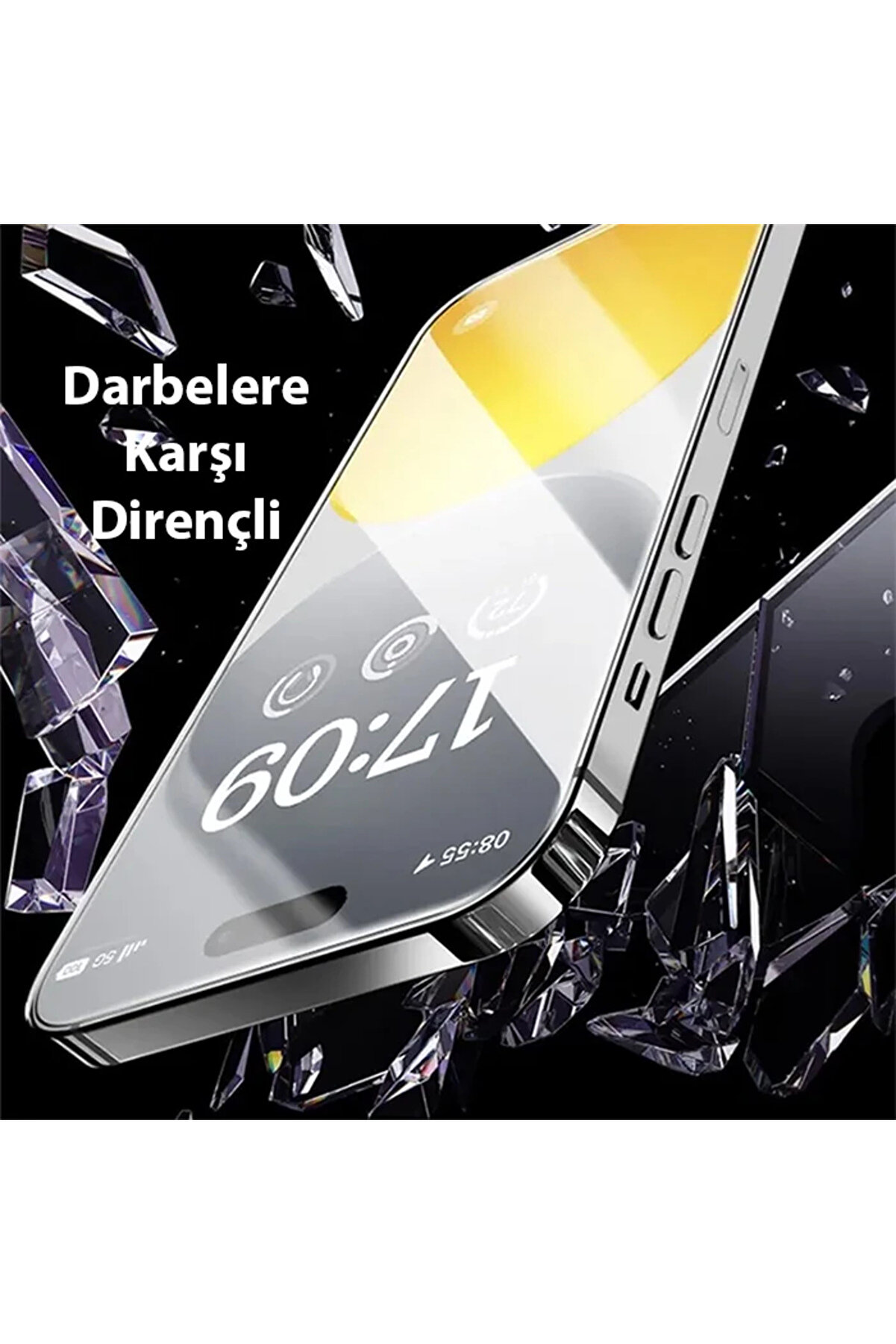 İphone 15 Pro Hd Tempered Full Koruma Cam Ekran Koruyucu-(1903) - Dropx1132-2418