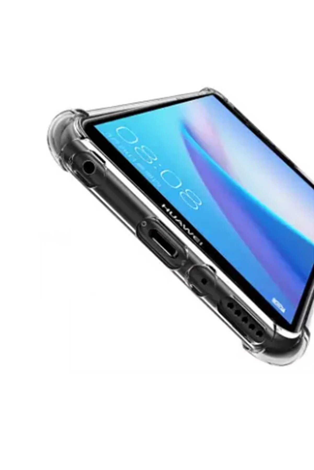 Huawei̇ Y9 2018 Anti̇-Drop Darbe Emi̇ci̇ Si̇li̇kon Kılıf-(5775) - Gms2393-9978
