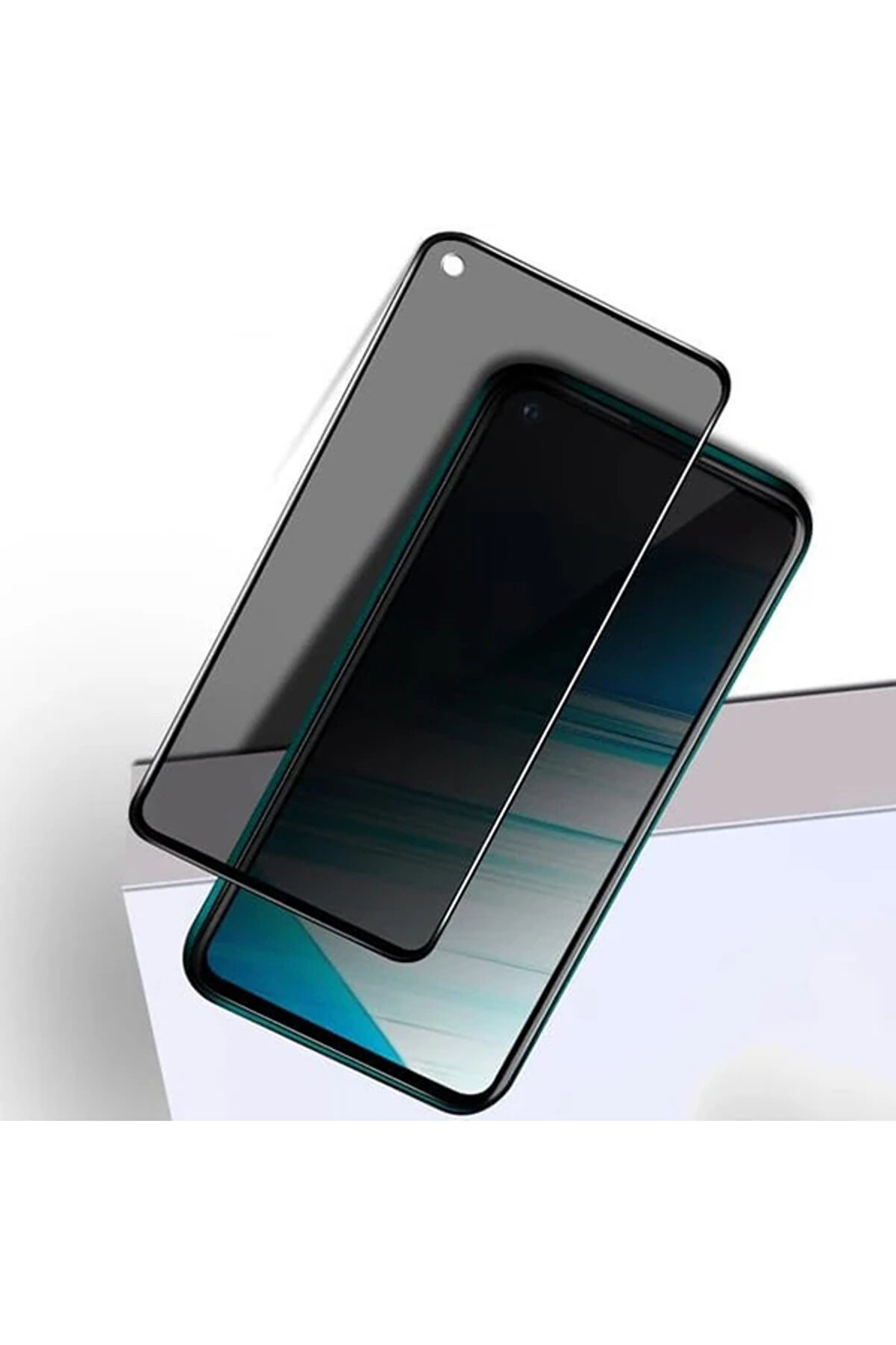 Oppo Realme 7 Pro 3D Full Pri̇vacy Gi̇zli̇li̇k Tempered Cam Ekran Koruyucu-(1903) - Dropx4935-4493