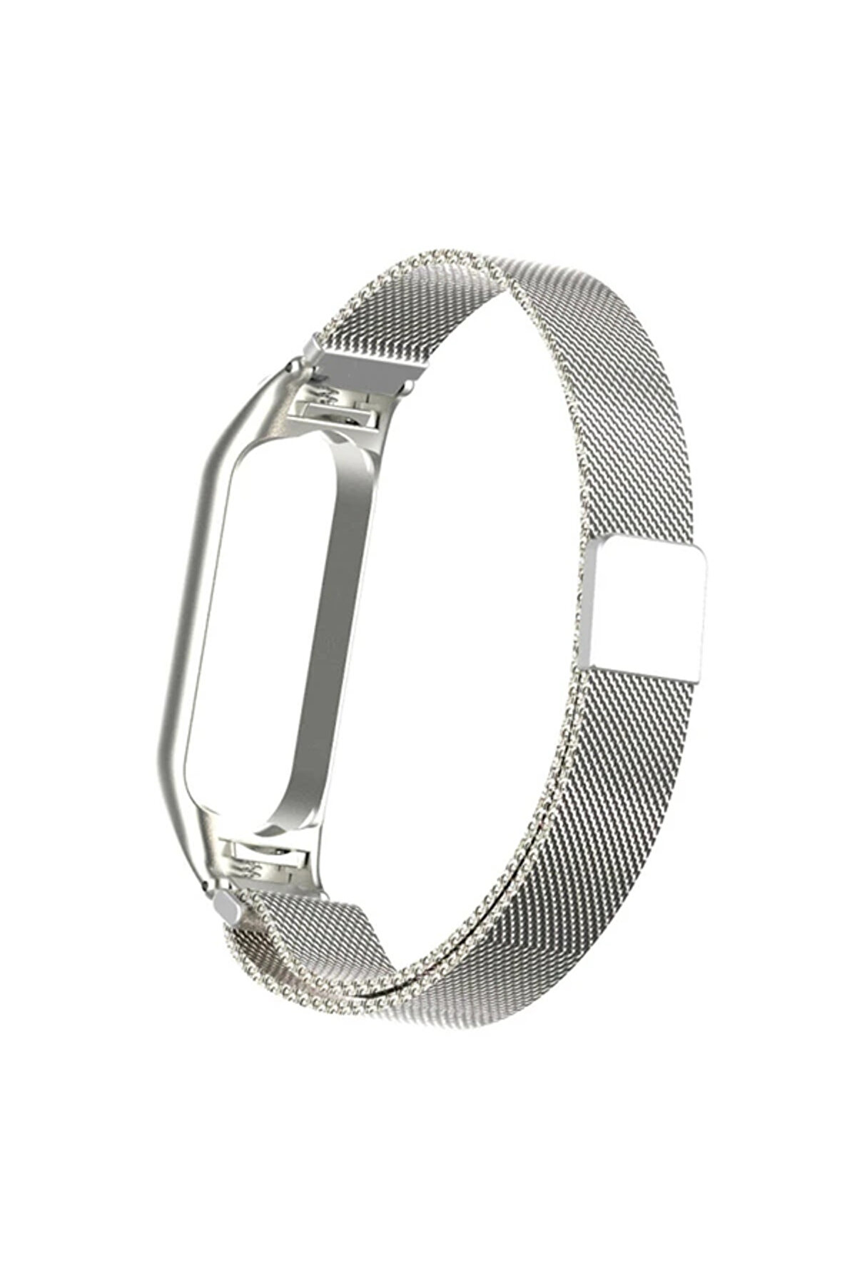 Xi̇aomi̇ Mi̇ Band 5 Metal Kayış Kordon Mi̇lano Loop-(1903) - Dropx7397-3961