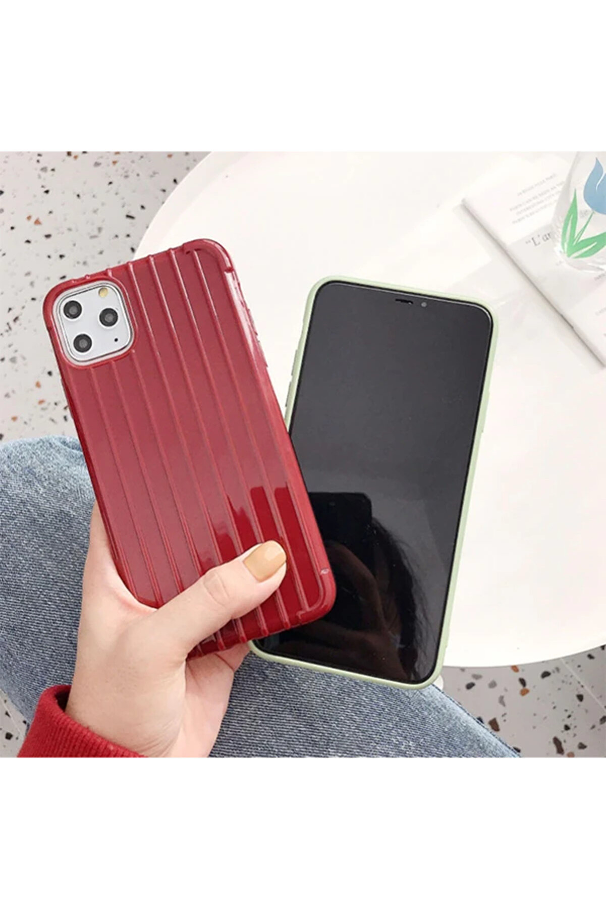 Ally İphone 11 Pro Max 6.5 İnch Trunk Li̇nes İnce Soft Si̇li̇kon Kılıf-(5775) - Gms4702-9194