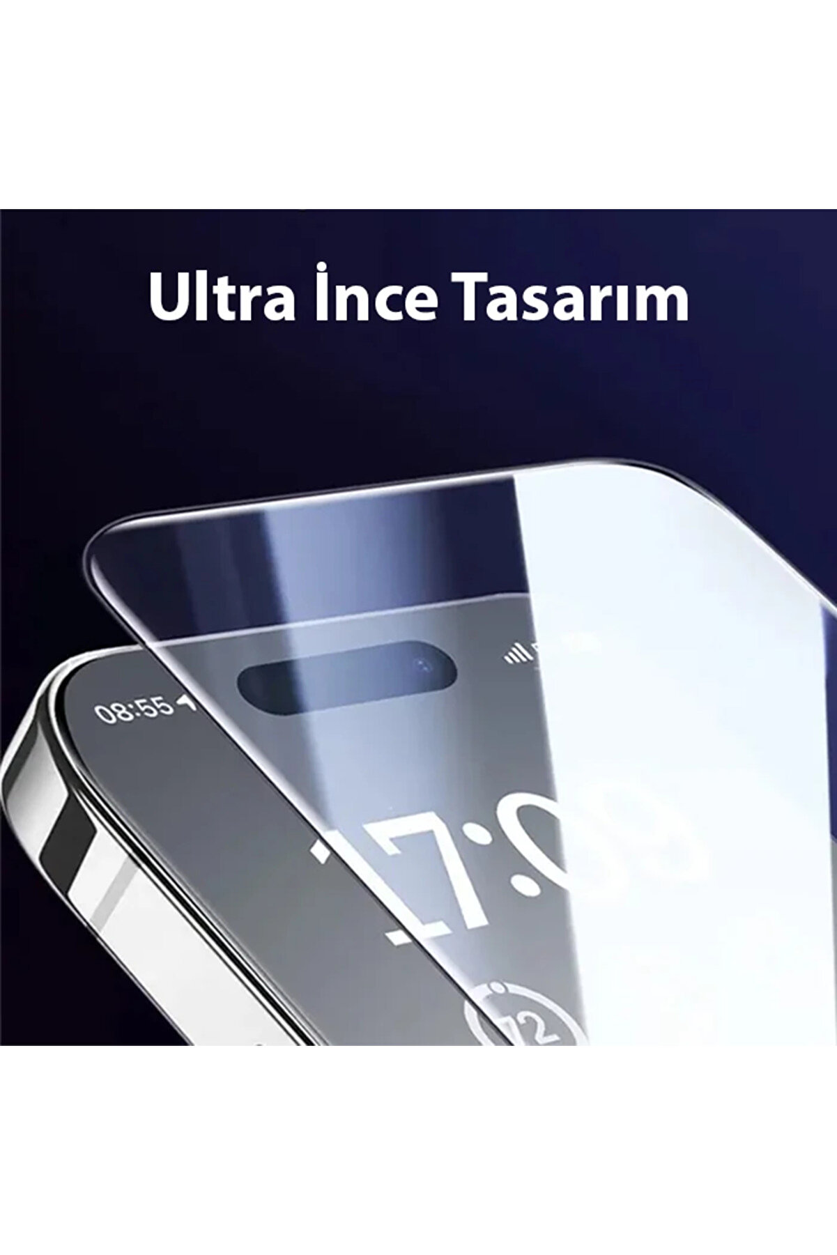 İphone 15 Pro Hd Tempered Full Koruma Cam Ekran Koruyucu-(1903) - Dropx1132-2418