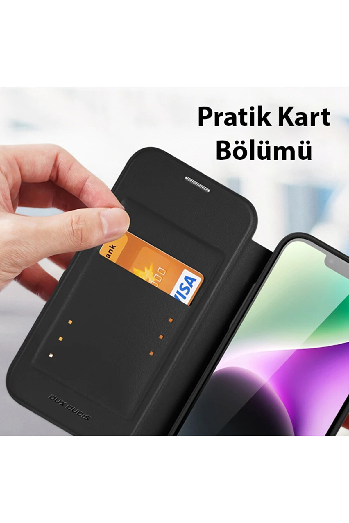 Dux Duci̇s İphone 14 6.1 Kılıf Ski̇n X Pro Seri̇es Magsafe Kapaklı Kılıf Foli̇o Cas - Gms9600-1550